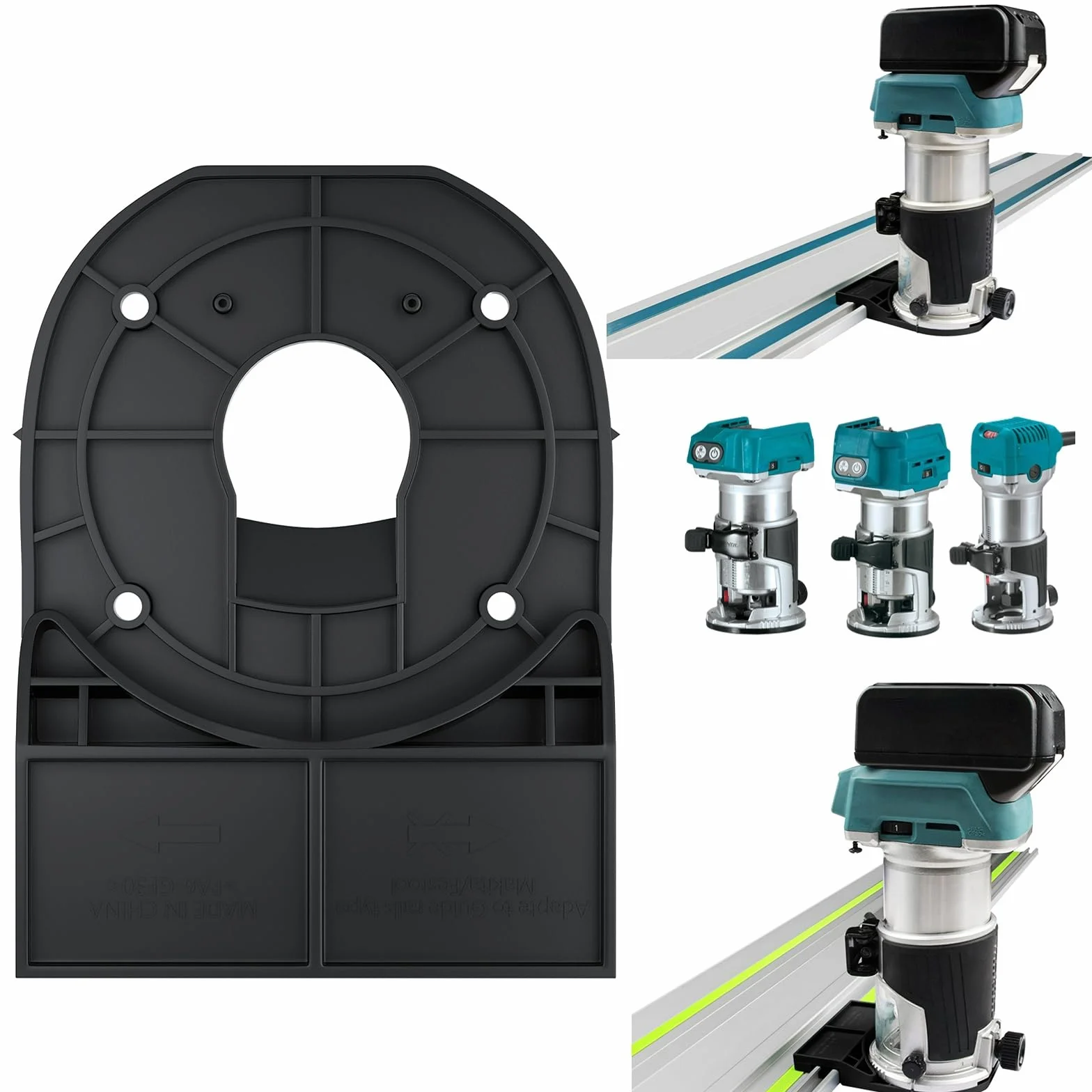 Router adapter do Makita 18 V RT0701C XTR01Z DRT50 RT0700C kompatybilny z prowadnicą krawędziową