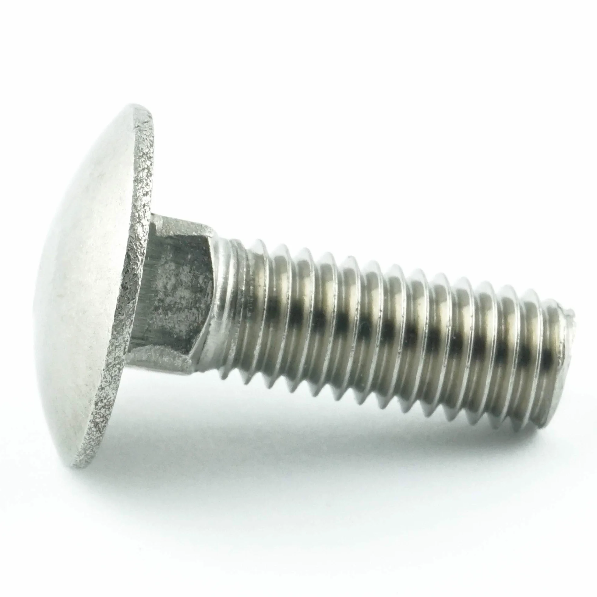 M5 x 40 mm (10 sztuk) śruby zamkowe z nasadką czworokątną - stal szlachetna VA A2 V2A - śruby płaskie okrągłe pełne gwinty nierdzewne - DIN 603 - ISO 8677 | AGBERG