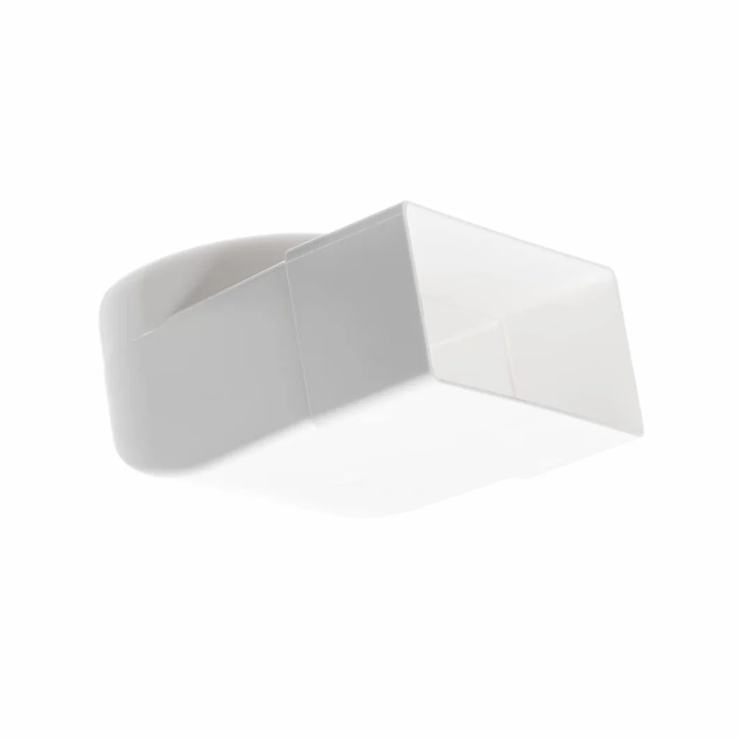 Element zwrotny 90° Ø 100-110 x 55 mm kanał płaski prostokątny rura wentylacyjna łącznik
