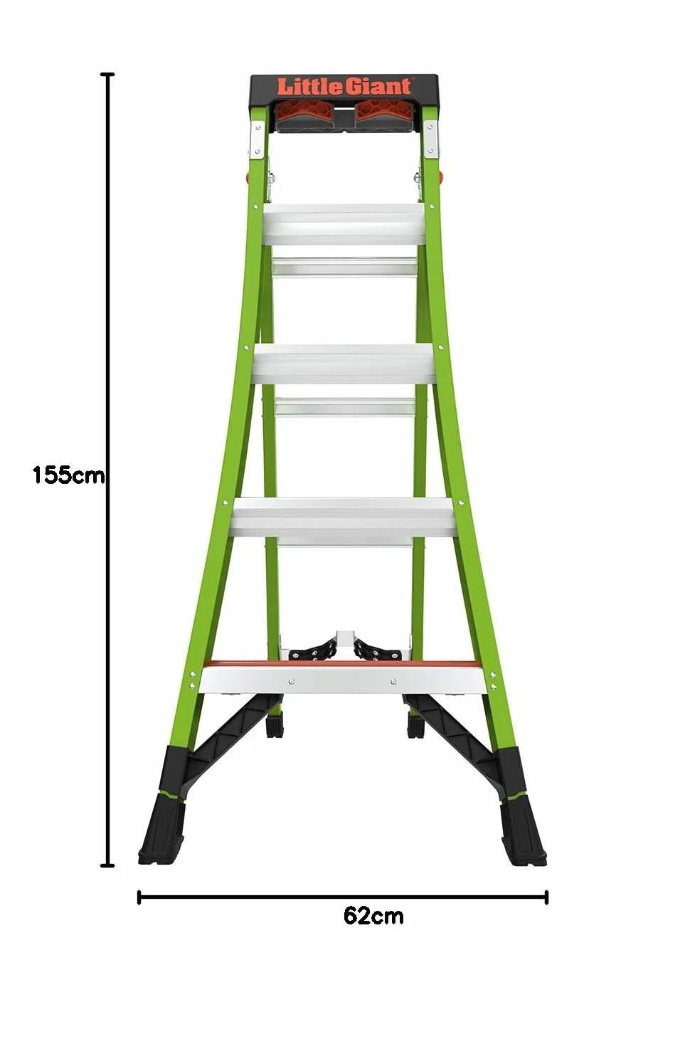 Little Giant King Kombo drabina 3 w 1, 5+4 stopnie z obrotową podkładką, zielona
