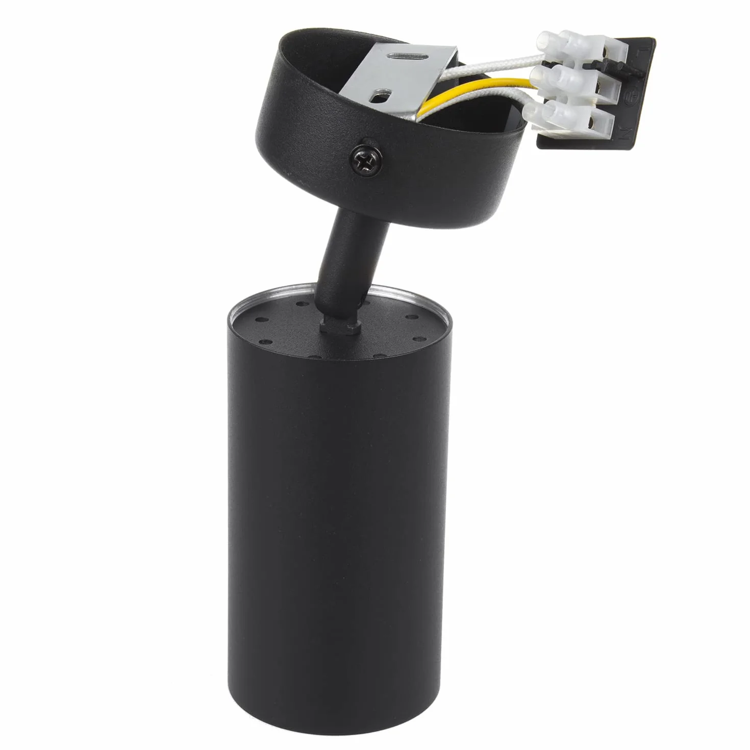 Maclean MCE451 B Lampa Ścienno-sufitowa Punktowa Ruchoma Aluminiowa 1xGU10 55x100mm Czarny Mat