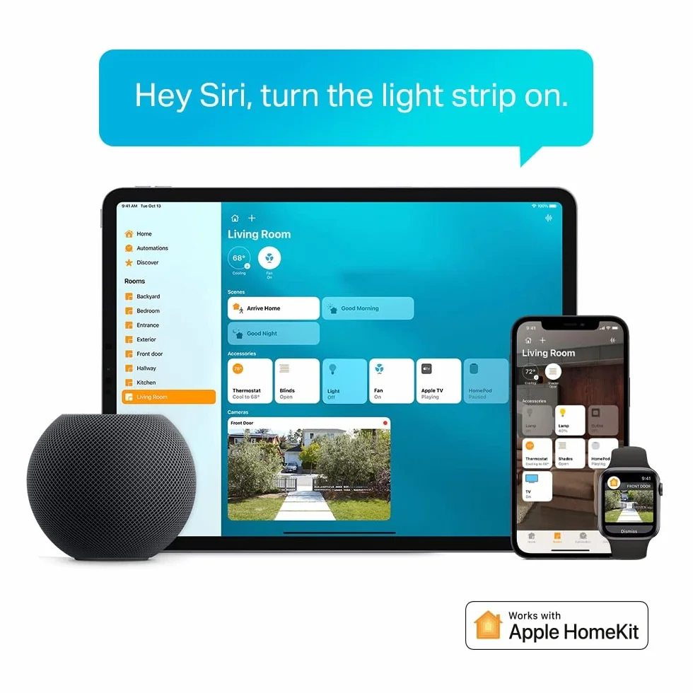 TP-Link Tapo L930-5 Inteligentna taśma LED RGBIC Wi-Fi 5 m Segmentowe sterowanie Tryb muzyczny Alexa Google Home