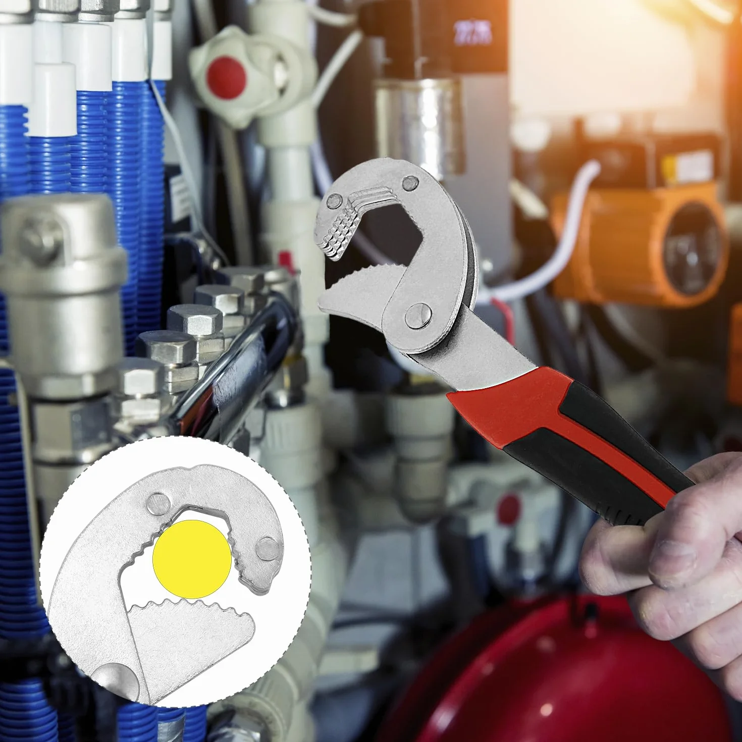 QWORK 2 sztuki uniwersalny klucz płaski automatyczna regulacja 22-32 mm 6-22 mm wielofunkcyjny klucz angielski