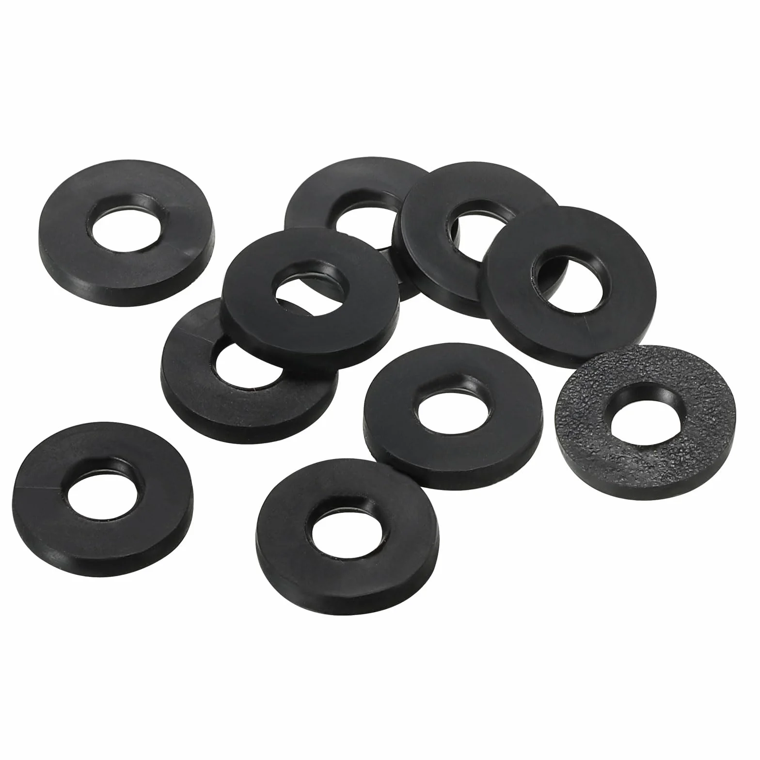 PATIKIL M4 gumowa podkładka płaska, 10 opakowań 4 mm ID 9 mm OD 1,2 mm grubość szczelność uszczelka dystansowa pierścień do kranu wąż wodny mocowanie śruby, czarna