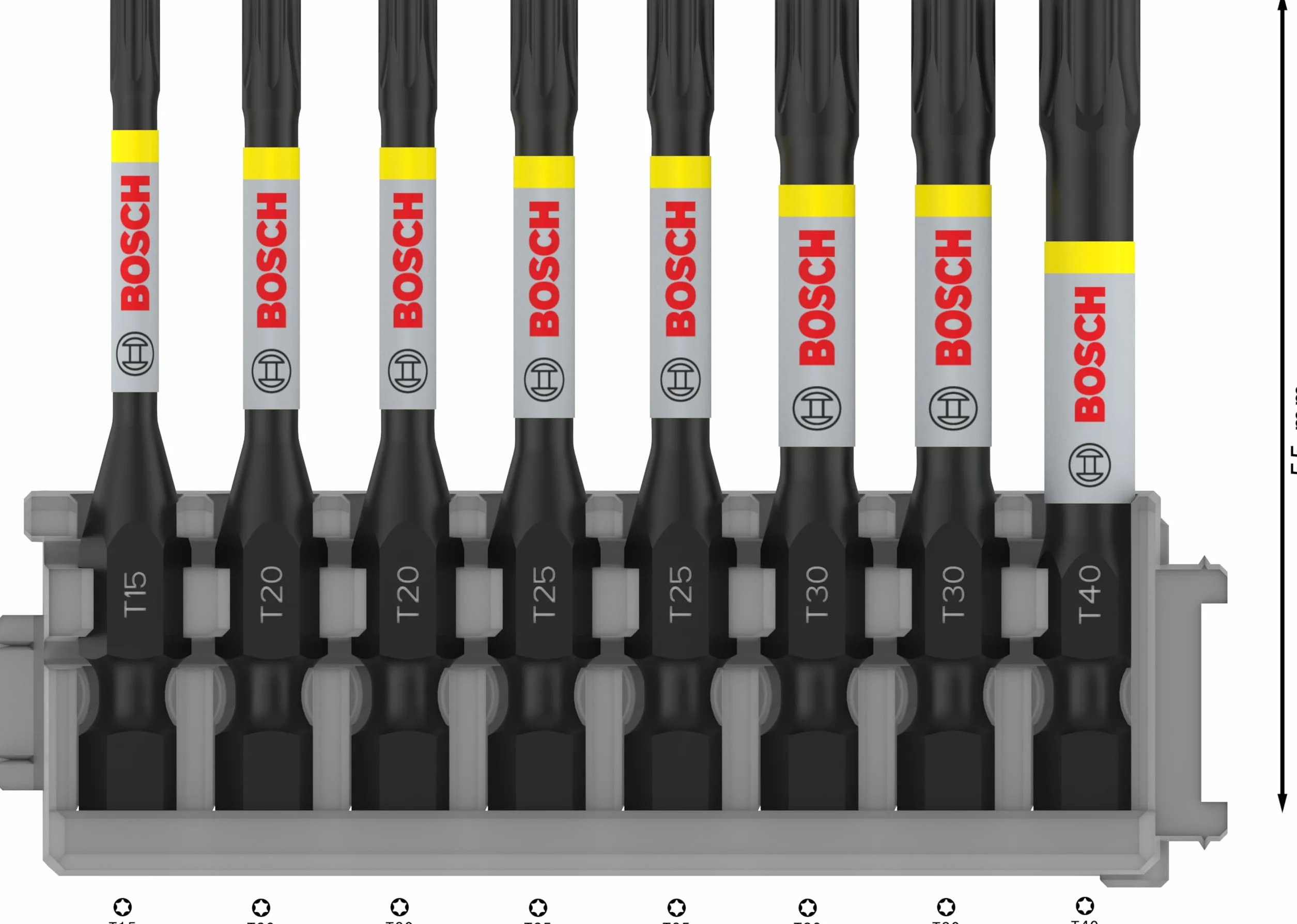 Bosch 8x Bit PRO Torx Impact 170x120 mm Professional Akcesoria Śrubokręt