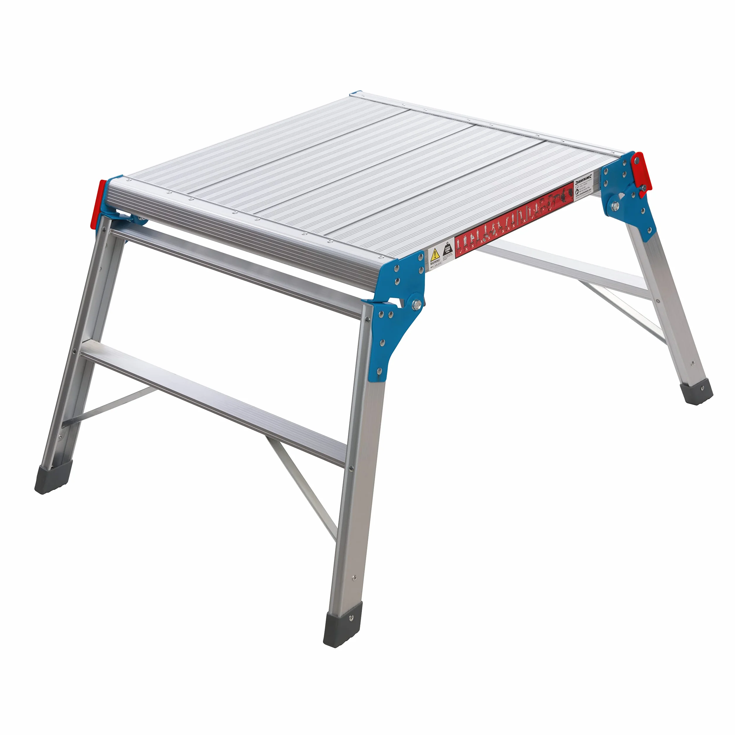 Silverline Tools 600905 Kwadratowa platforma step-Up 150 kg, srebrna