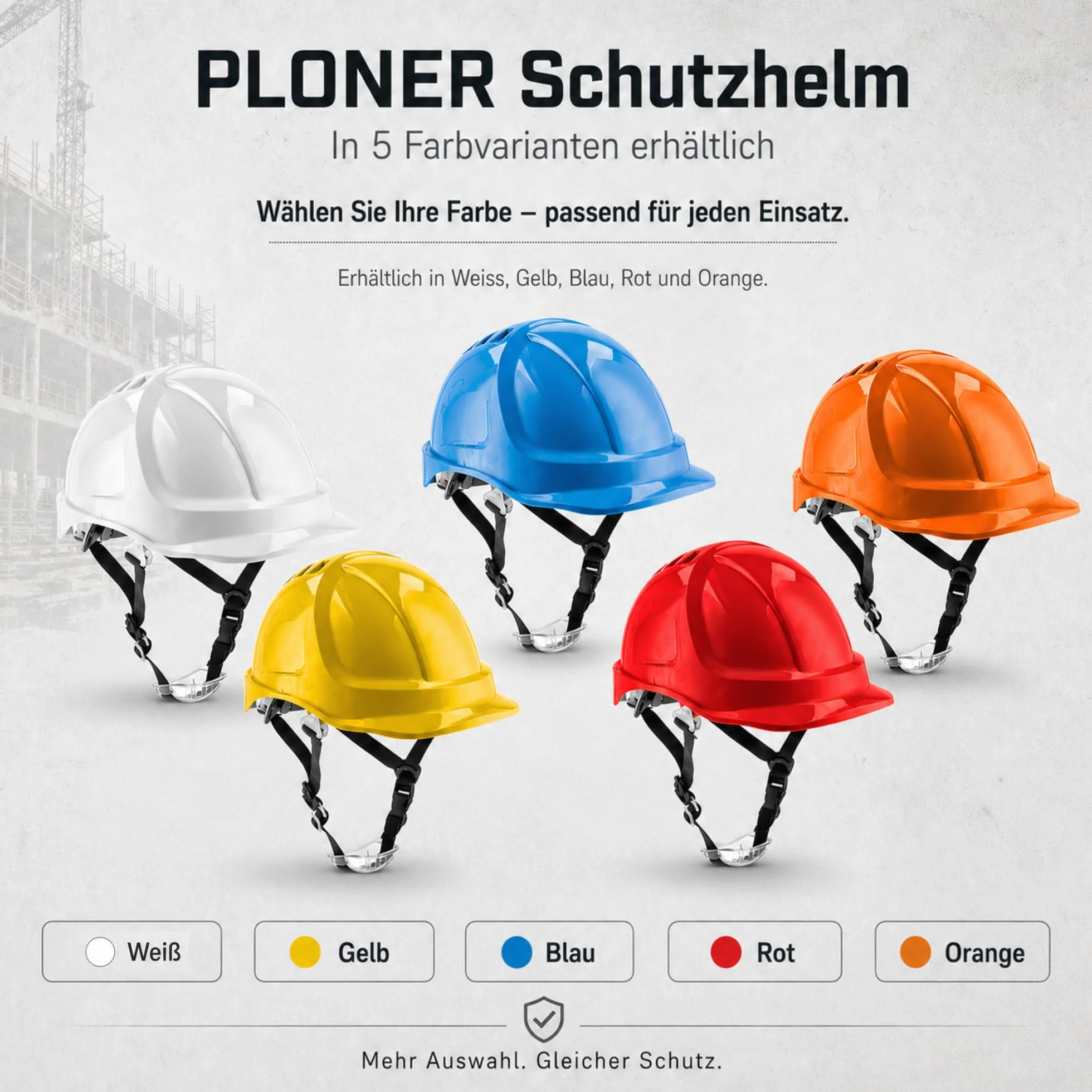 Högert Technik PLONER kask ochronny niebieski uniwersalny EN 397