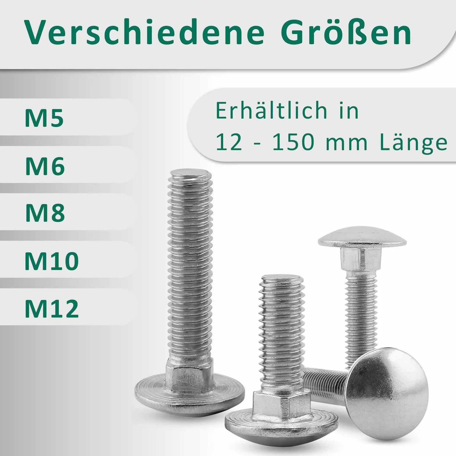Śruby zamkowe M5 x 35 mm DIN 603 nakrętka zabezpieczająca M5 DIN 985 podkładka DIN 125 stal nierdzewna A2/V2A