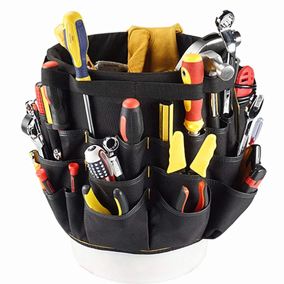 Tools organizer Bucket Tool z 56 kieszeniami do wiaderek
