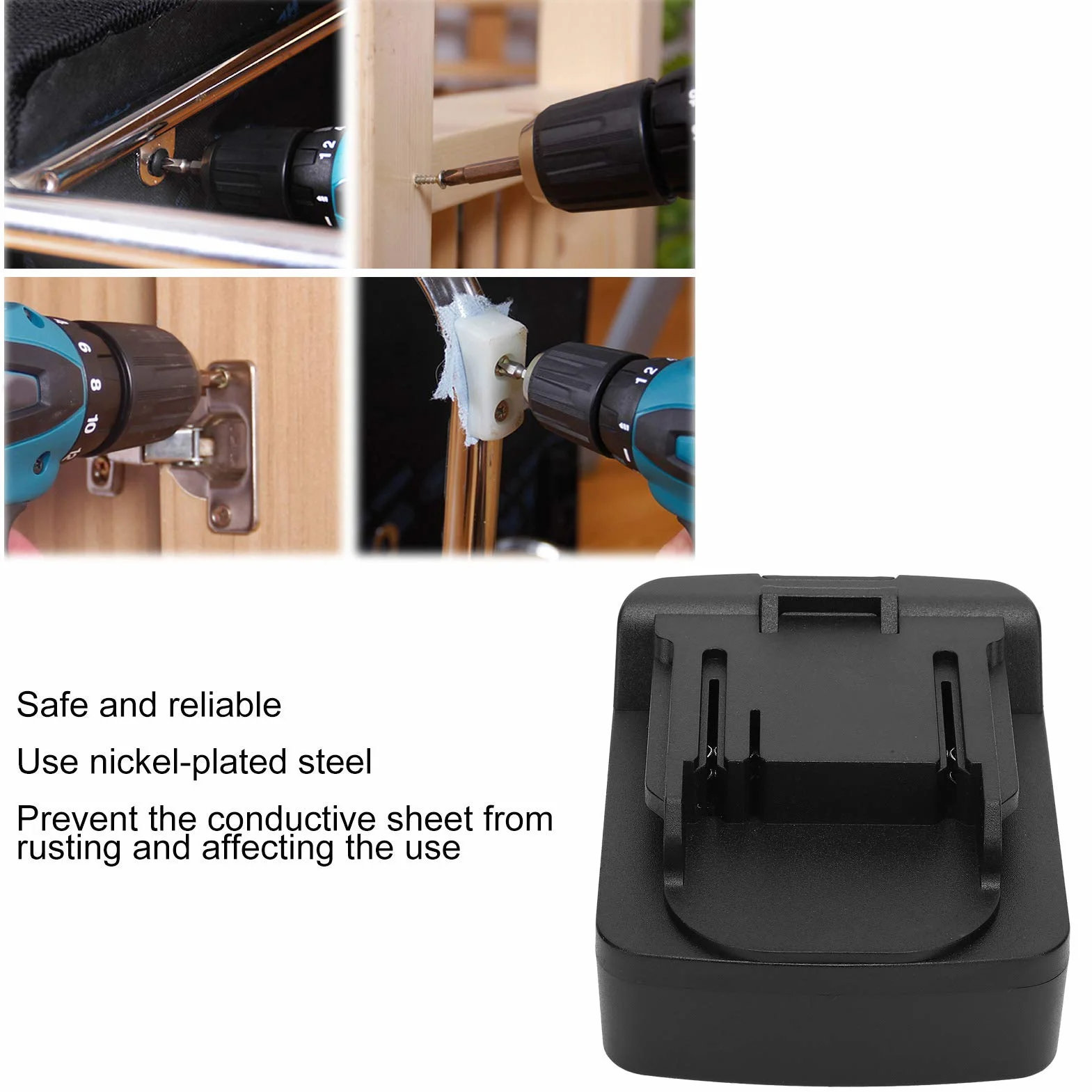 Adapter akumulatora konwerter 18V BAT 18VBL18 Series narzędzie blacha stalowa niklowana