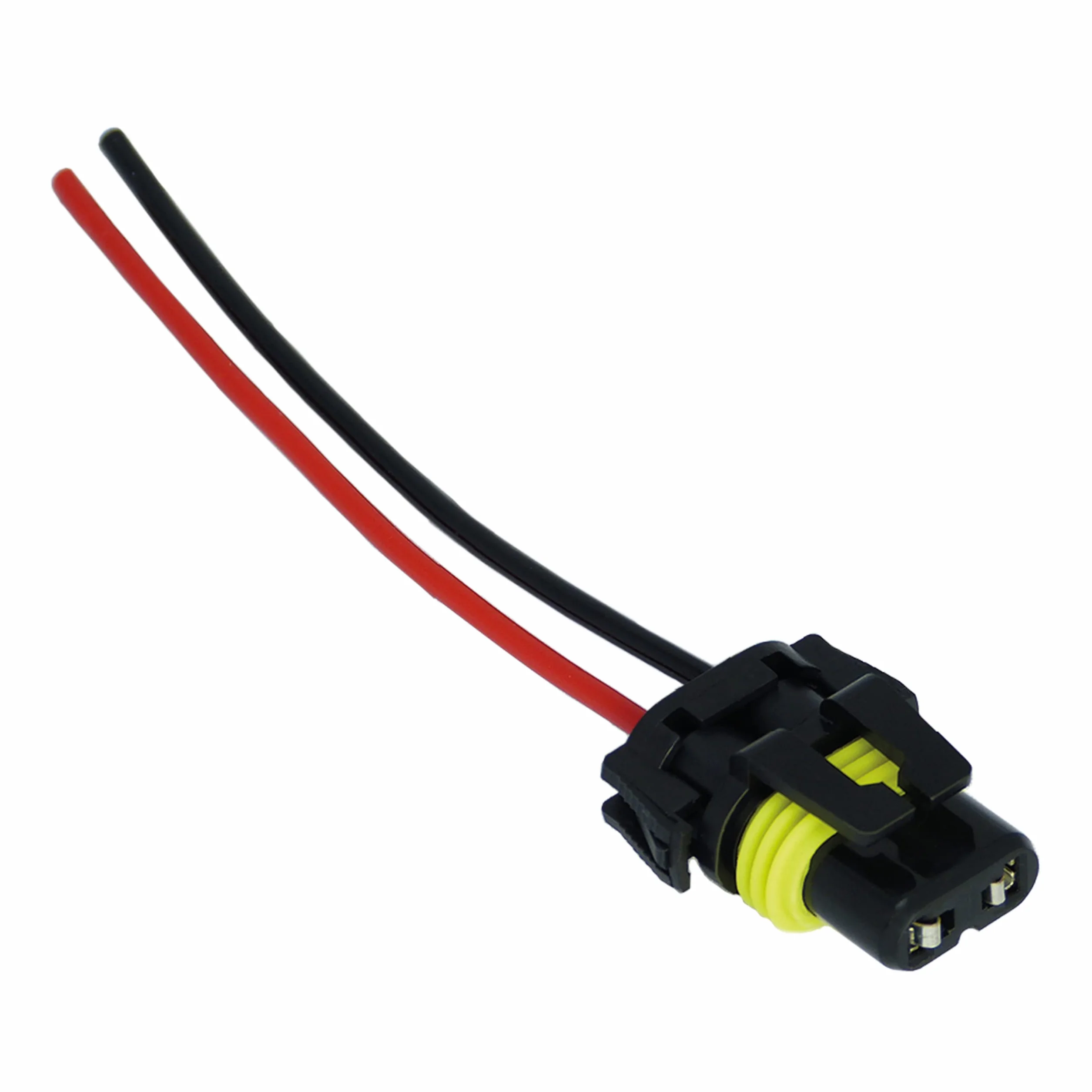 L & P Car Design 1 x HB4 żarówka gniazdo oprawka oprawka lampy gniazdo lampy wtyczka lampy P22d 9006 z kablem do żarówek