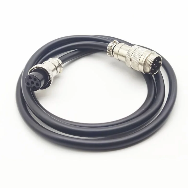 GX16 6-biegunowy kabel lotniczy męski żeński 22AWG 2m