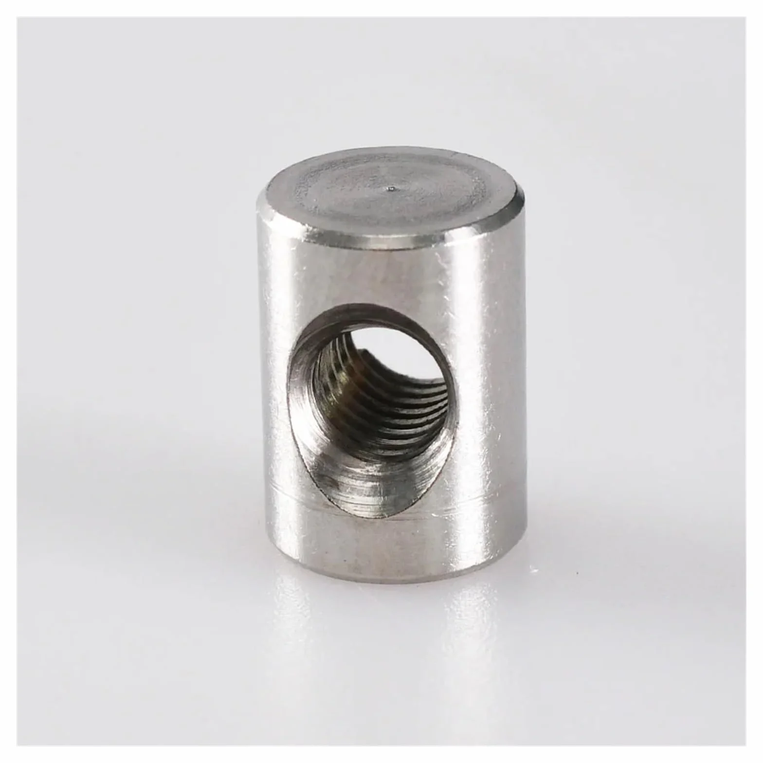 304 Stainless Steel M4 M5 M6 Barrel Bolts Cylindrical Pin Dowel Cross Hole Hammer Embedded Nut for Wood Furniture