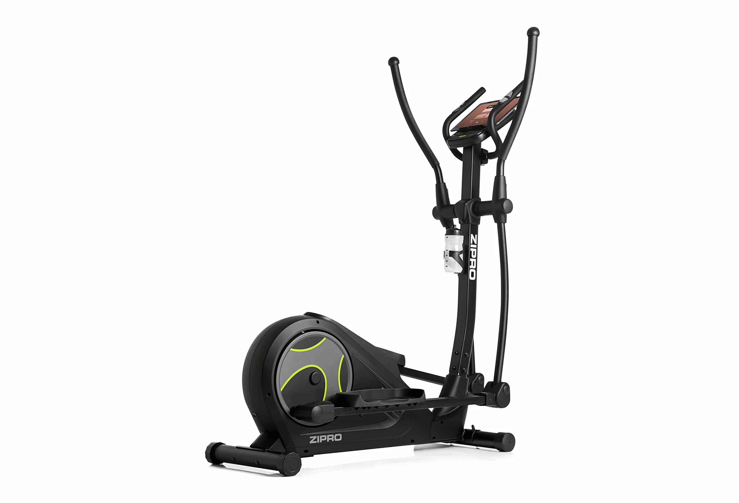 Zipro Heat | Home Magnetyczny orbiter do 150 kg | iConsole+ 8-stopniowy system oporu | trenażer domowy mierzy tętno, kalorie, prędkość | w kolorze czarnym