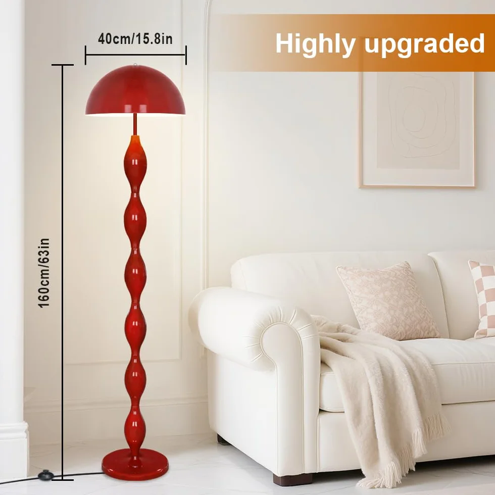 Lampa podłogowa LED 63 cm czerwona funky 3 kolory nowoczesna
