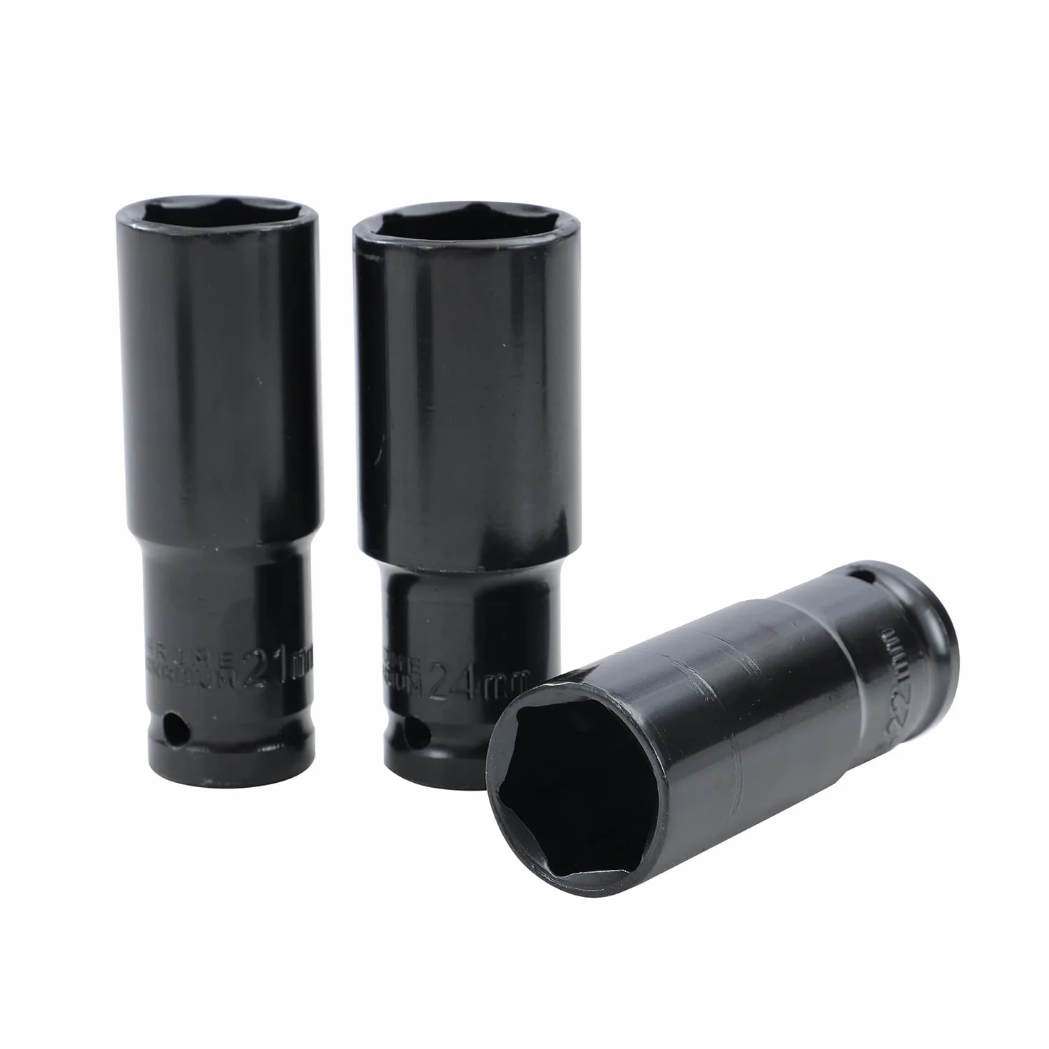 KATSU Zestaw nasadek głębokich udarowych 1/5.1 cm, 10 szt., 10 mm-24 mm, Mertic samochodowe ciężarówki, traktory, silniki, naprawa, DIY, narzędzie mechaniczne (budżet) 420444