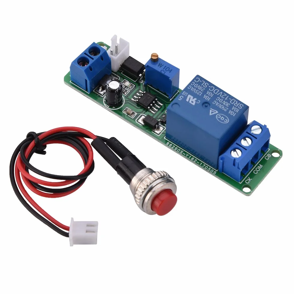 Moduł Przekaźnik Czasowy DC 12V Regulowany Timer Opóźnienie Wyłącz 1~10sec