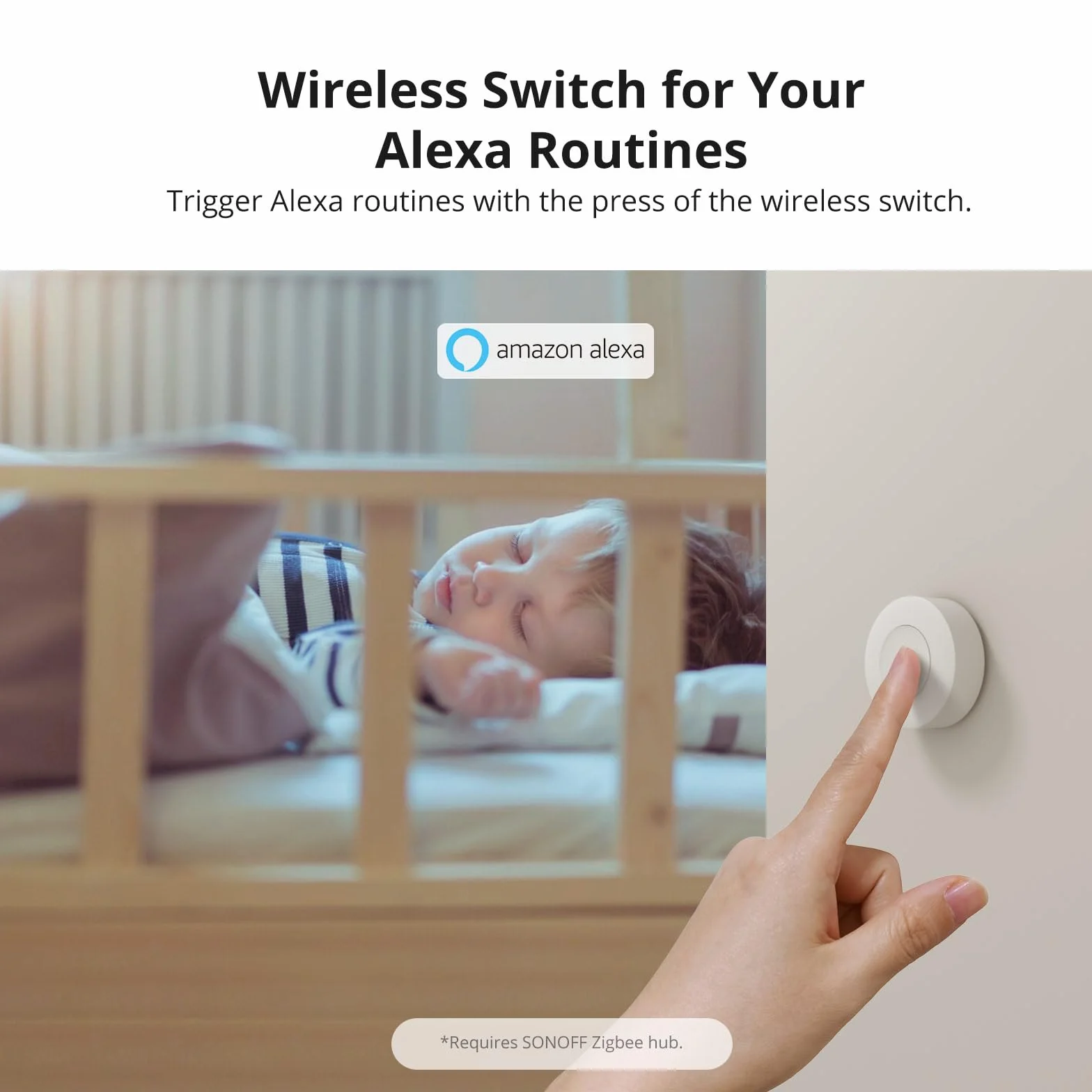 SONOFF Mini Bezprzewodowy Przycisk Zigbee 3-drożny Wielofunkcyjny Sterowania Inteligentny Dom Kompatybilny Alexa Smartthings IFTTT