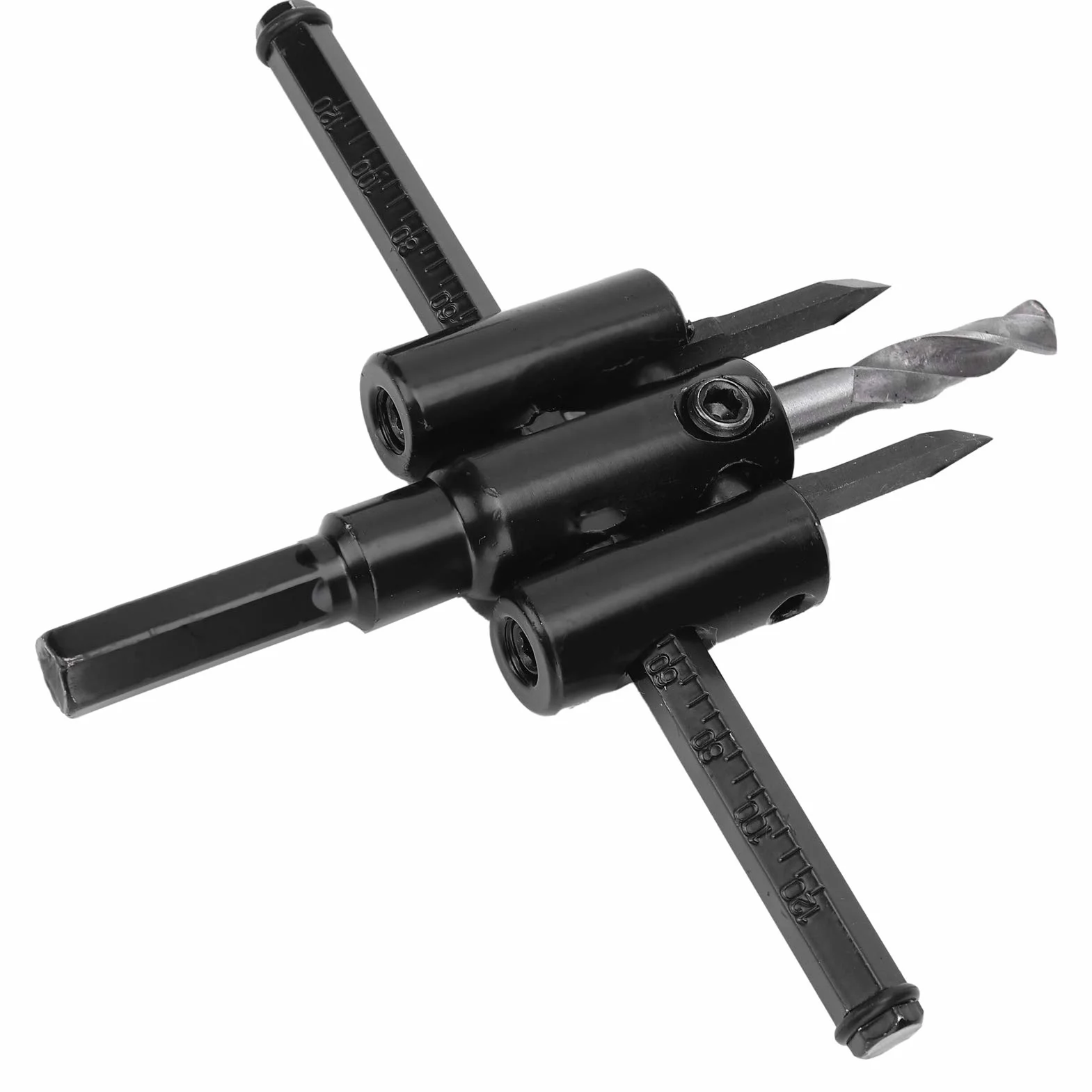 Regulowany obcinak do otworów ze stali stopowej 0,1-2 cala (30-120mm) do cięcia płyt z tworzywa sztucznego i drewna