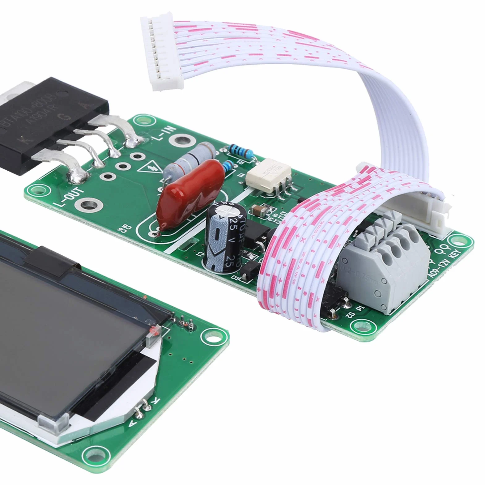 Moduł spawalniczy z kontrolą czasu Płytka enkodera podwójnego impulsu LCD 100A do zgrzewania punktowego akumulatora
