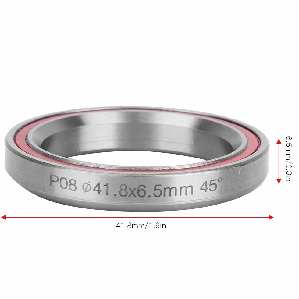 Keenso Zestaw sterujący do roweru, 2 sztuki 41,8 mm, ciężki rower górski, podwójne uszczelnione łożyska