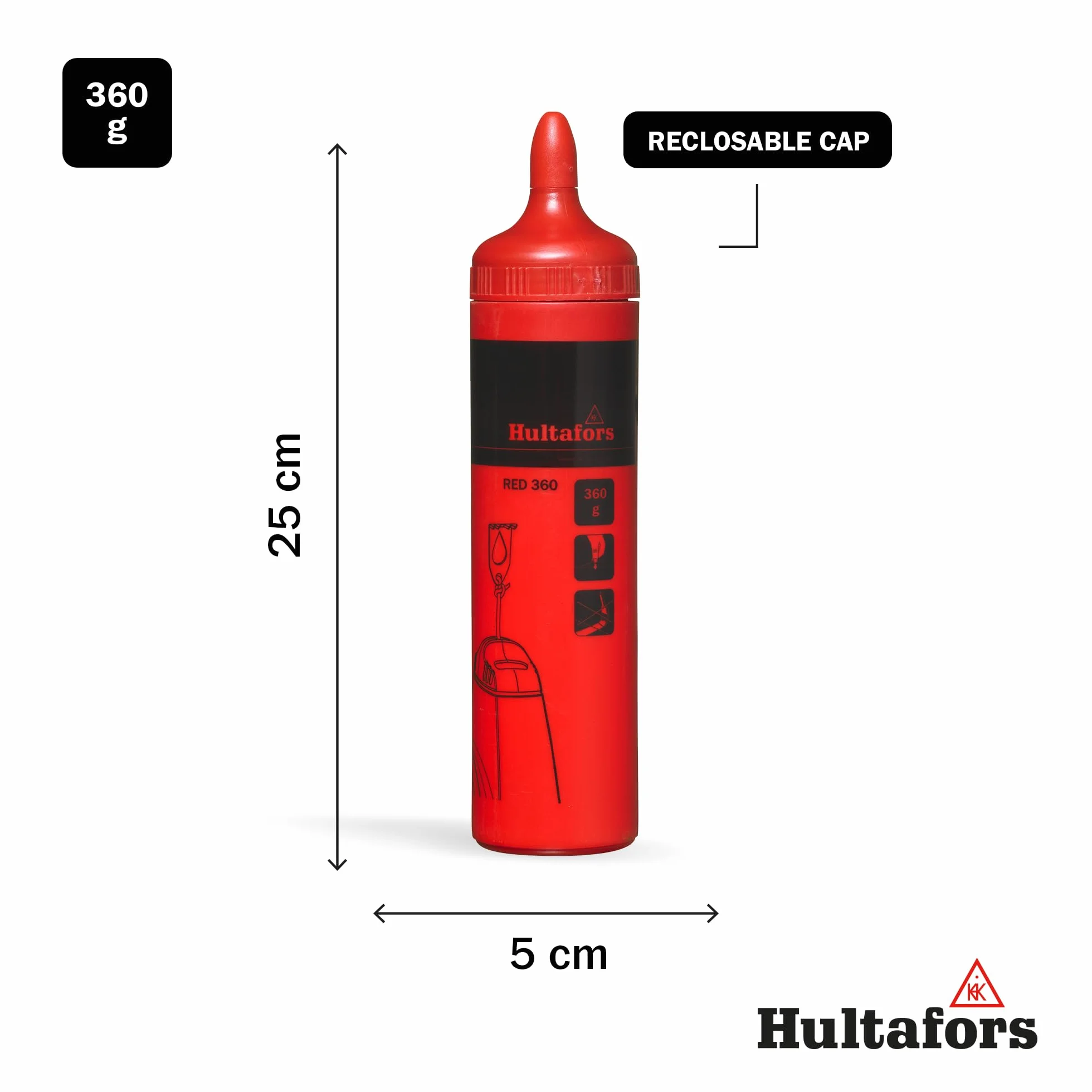 Hultafors Kreda sznurkowa czerwona 360 g