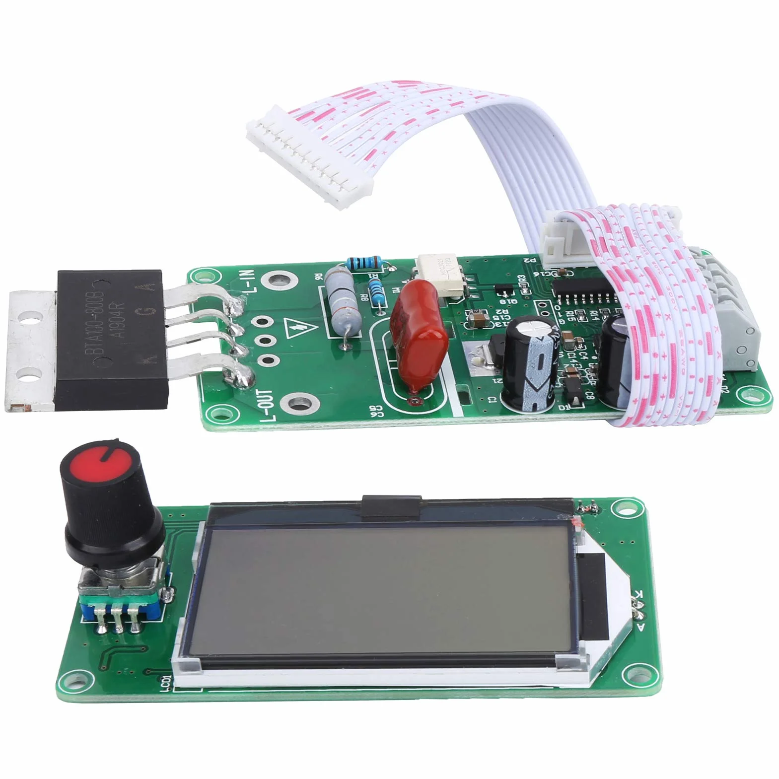 Moduł spawalniczy z kontrolą czasu Płytka enkodera podwójnego impulsu LCD 100A do zgrzewania punktowego akumulatora