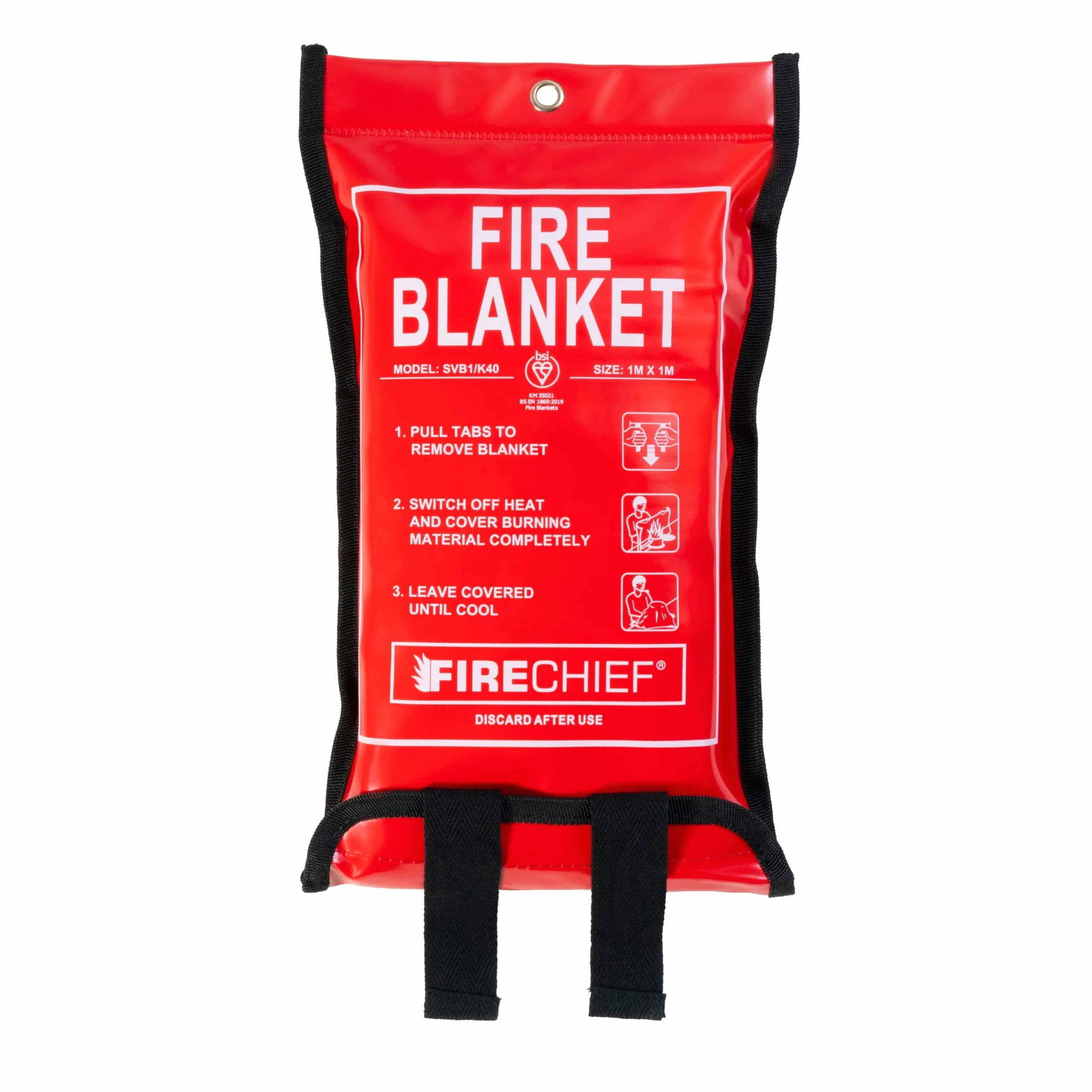 Firechief Koc Przeciwpożarowy Biały 1 x 1 m