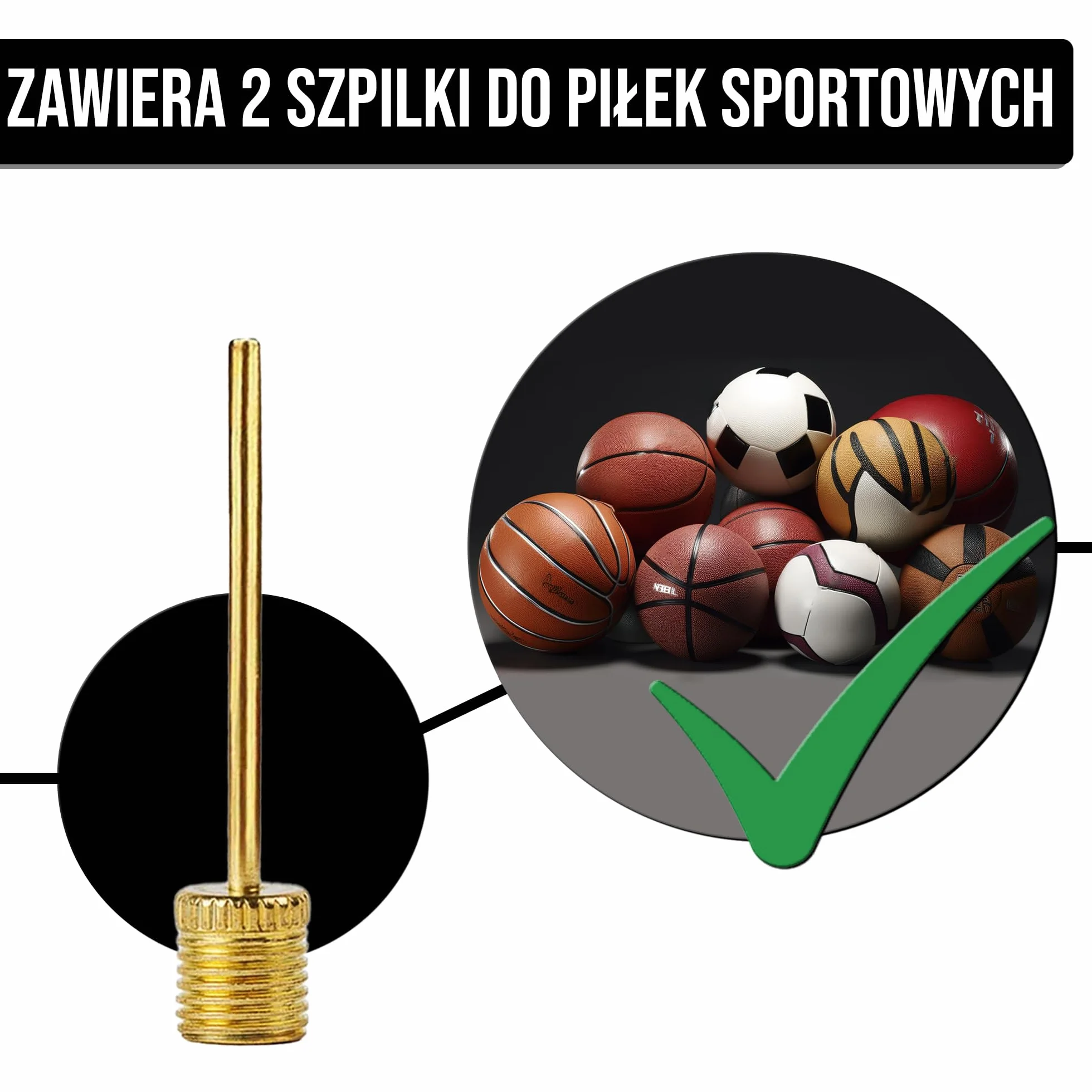 18 Sztuk Zestaw Akcesoriów Adapterów Zaworu Do Pompki - Dla Zaworu Presta, Dunlop, Schrader/Auto Do Rowerów - Igły Do Pompowania Piłek - Końcówki Do Balonów - od Mobi Lock