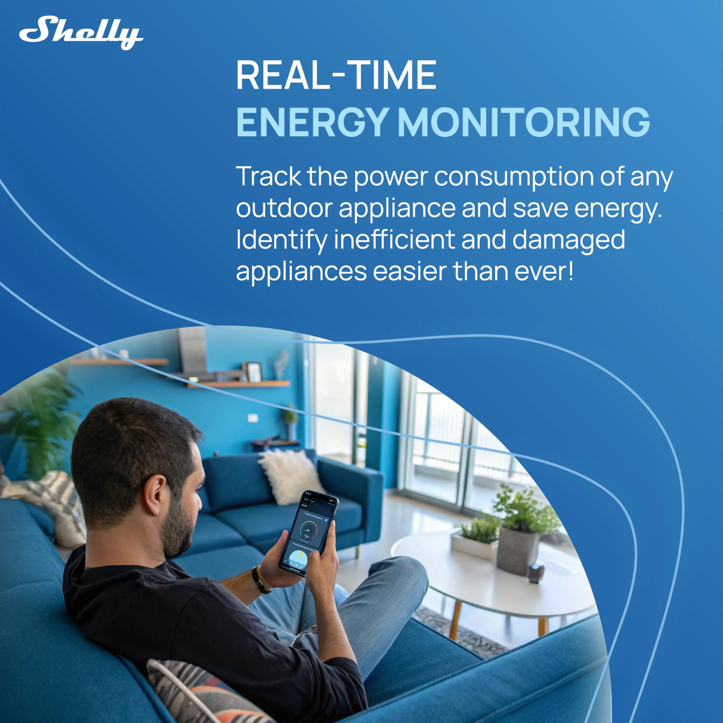 Shelly Outdoor Plug S – Zewnętrzne inteligentne gniazdo kompatybilne z Matter, 12 A (2500 W), IP44, Wi-Fi