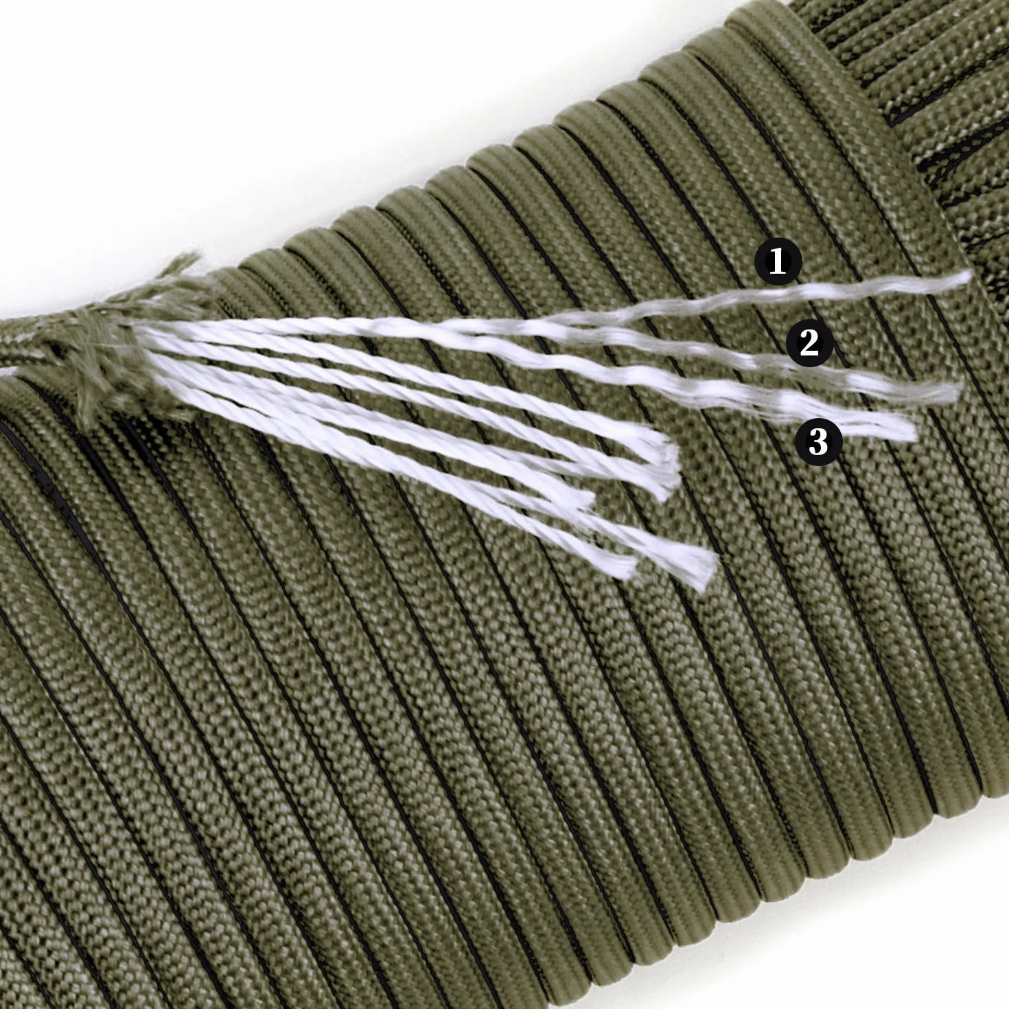 Paracord 550 lb, 7-żyłowa lina spadochronowa typu III, 50 stóp, 4 mm, nylonowa linka spadochronowa do biwakowania, Fioletowy