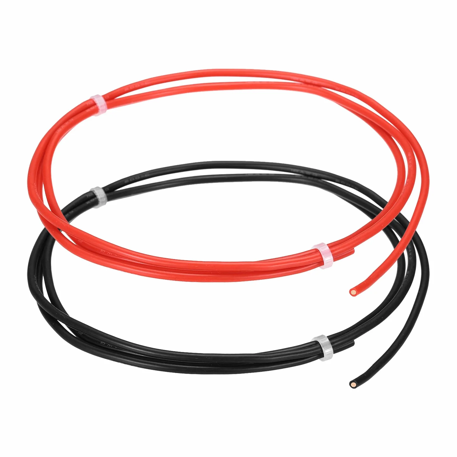 QUARKZMAN kabel silikonowy 18 AWG 1 m 600 V 200C drut pleciony ocynkowany miedź czerwony czarny 2 sztuki