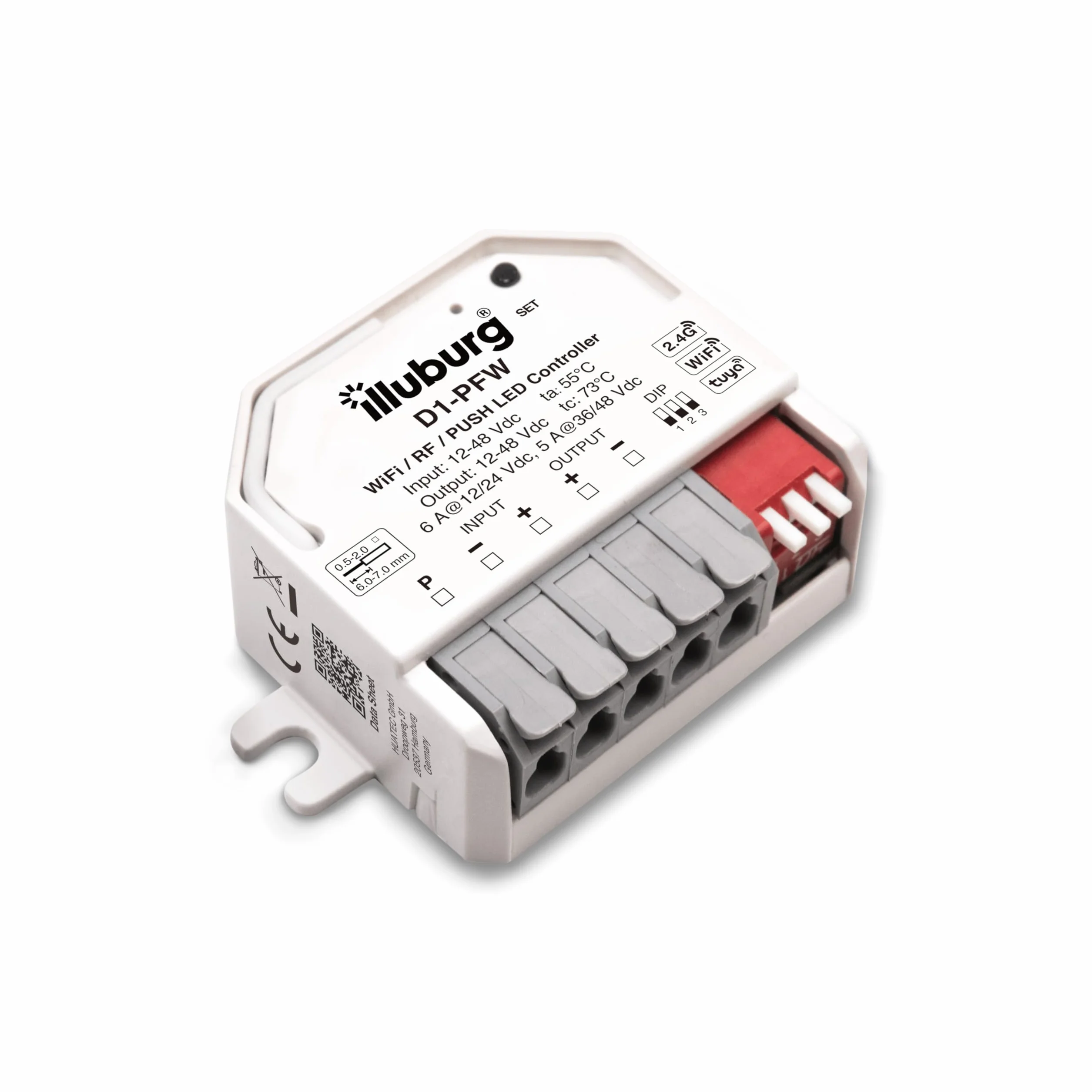 Inteligentny kontroler ściemniacza do taśm LED WiFi Alexa Tuya pilot RF 2,4 GHz 12 V 24 V 48 V
