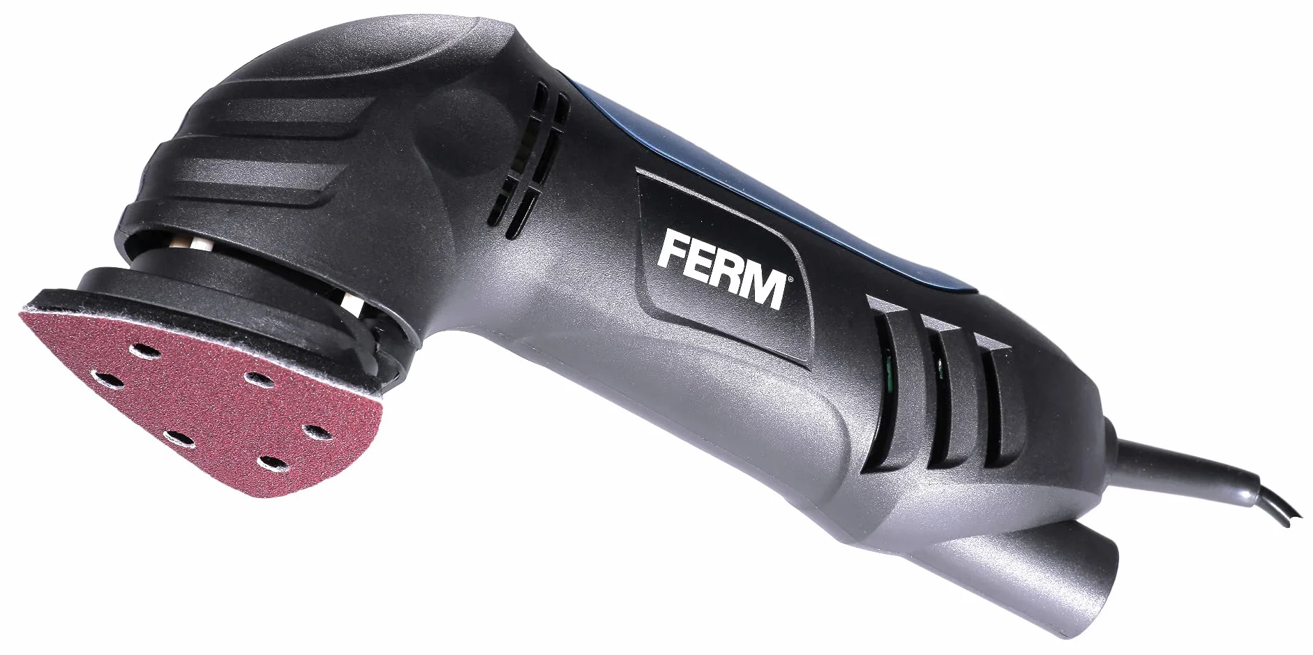 FERM Szlifierka delta 280 W z zestawem papieru ściernego P80 i adapterem do odsysania pyłu