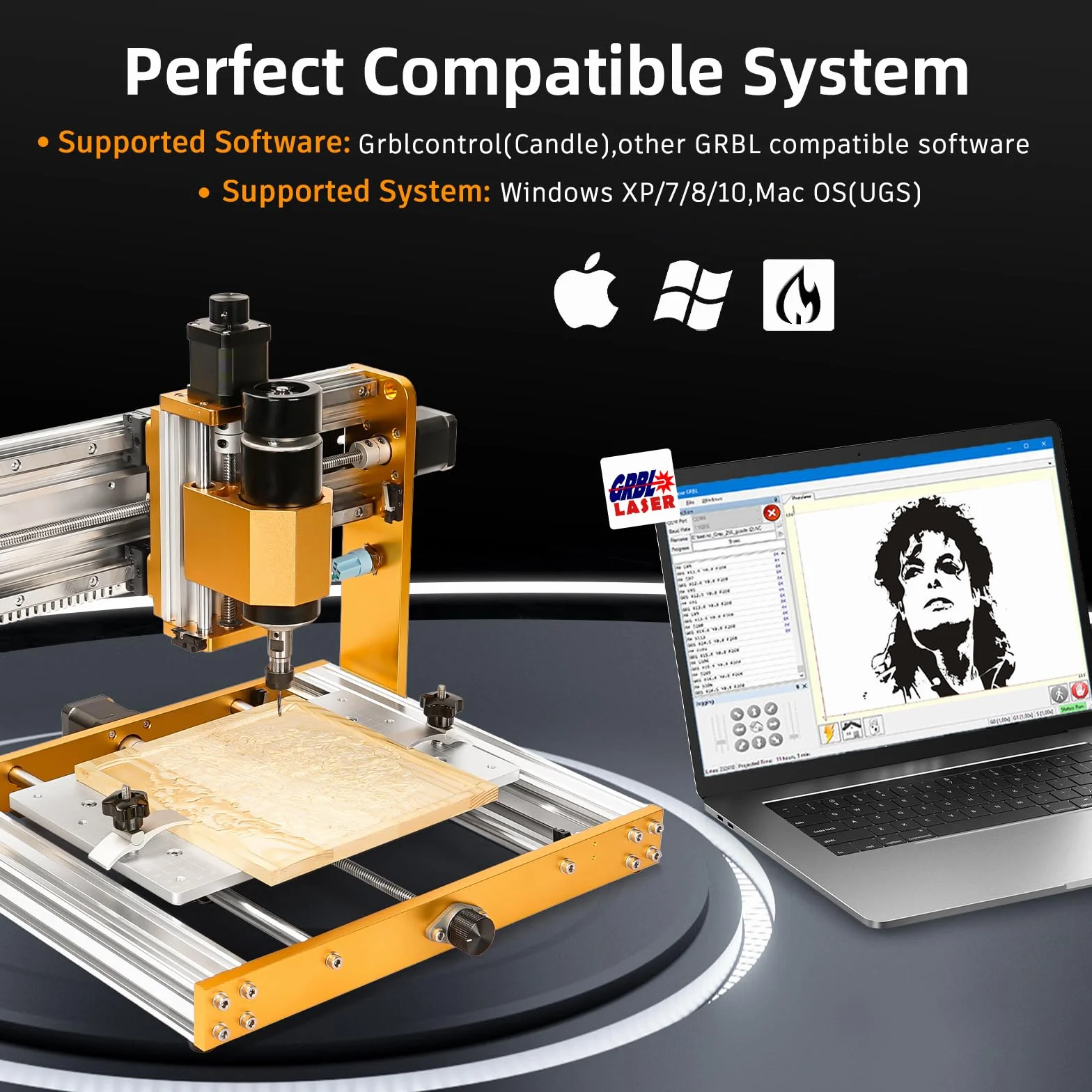 Lunyee 3018 Pro Ultra frezarka CNC 500 W 3-osiowy wyłącznik krańcowy GRBL offline do metalu drewna akrylu
