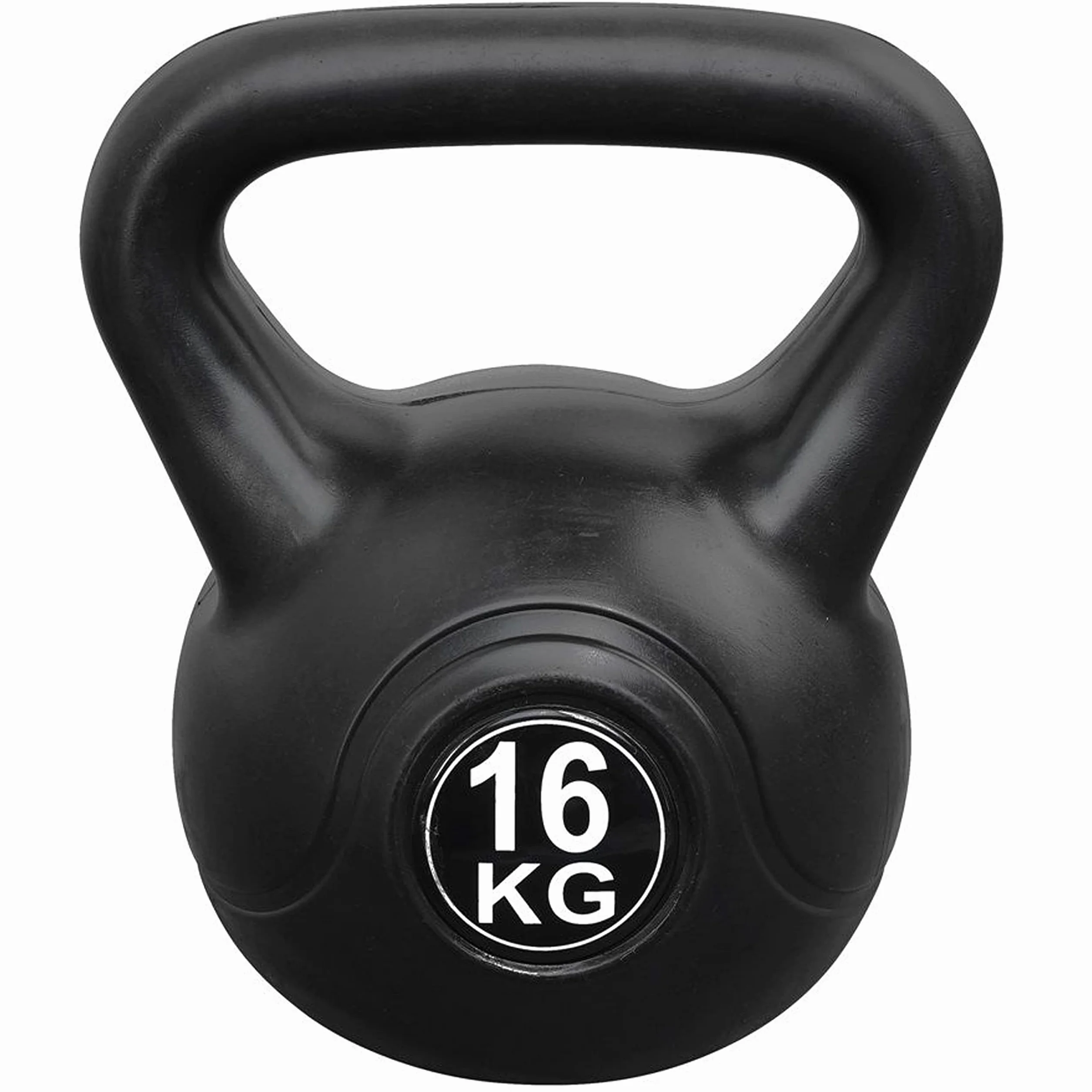 Vivol Kettlebell 16 kg winyl – hantle kulowe do treningu z ciężarem z tworzywa sztucznego premium i wypełnieniem cementowym – na siłownię, crossfit i fitness w domu