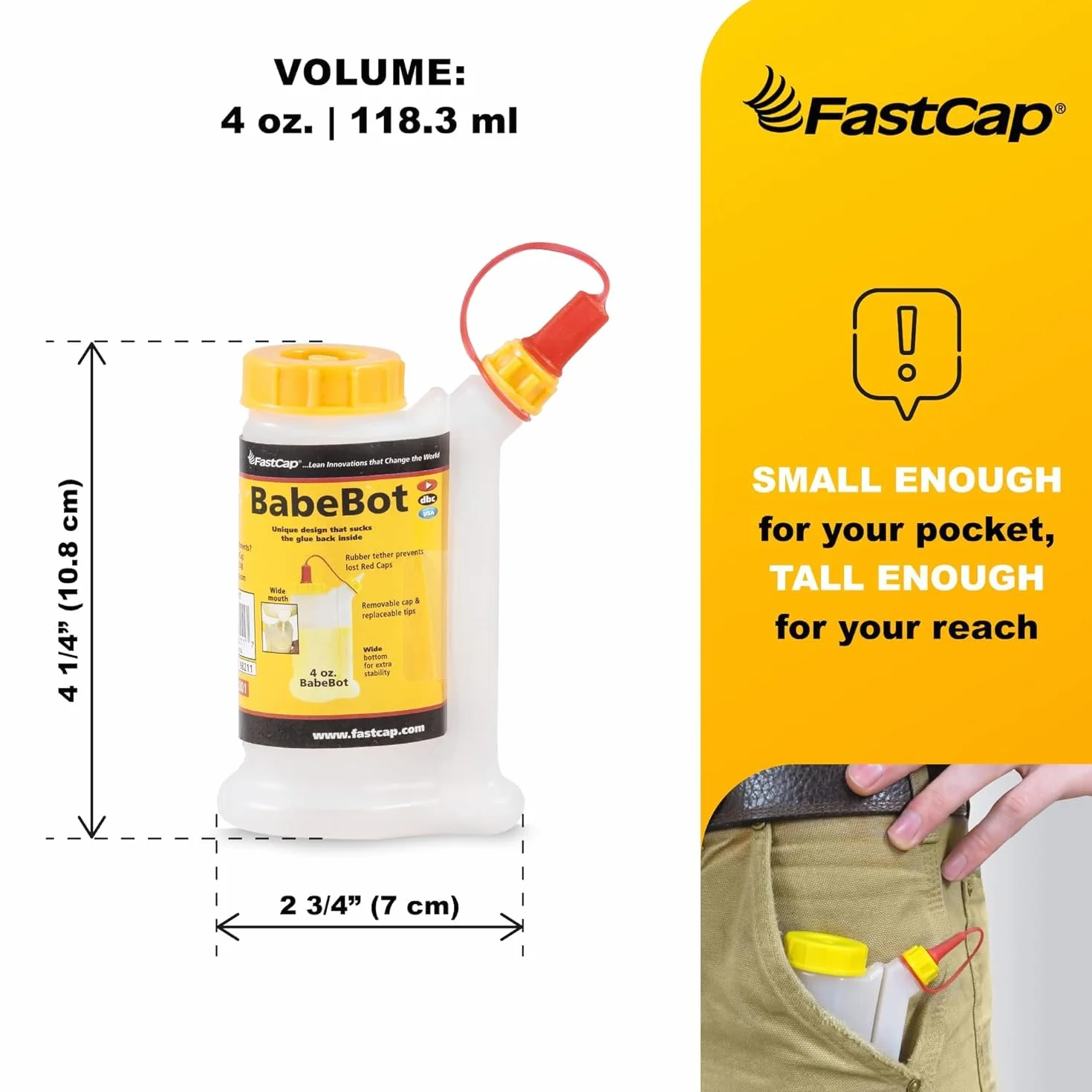 Fastcap Babe-Bot butelka na klej 4 uncje