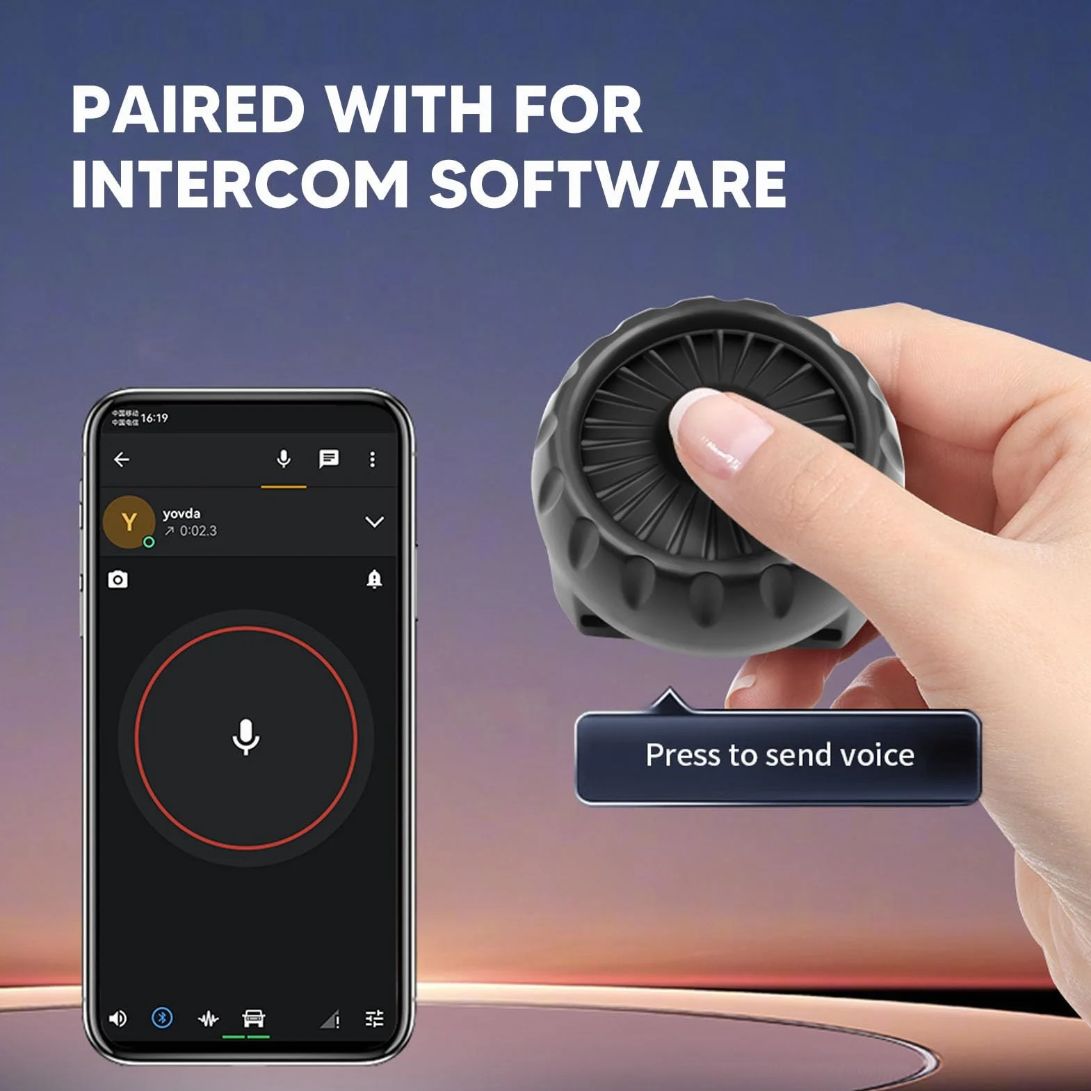 Etooth 5.0 Bezprzewodowy przycisk PTT IP67 wodoodporny do Zello