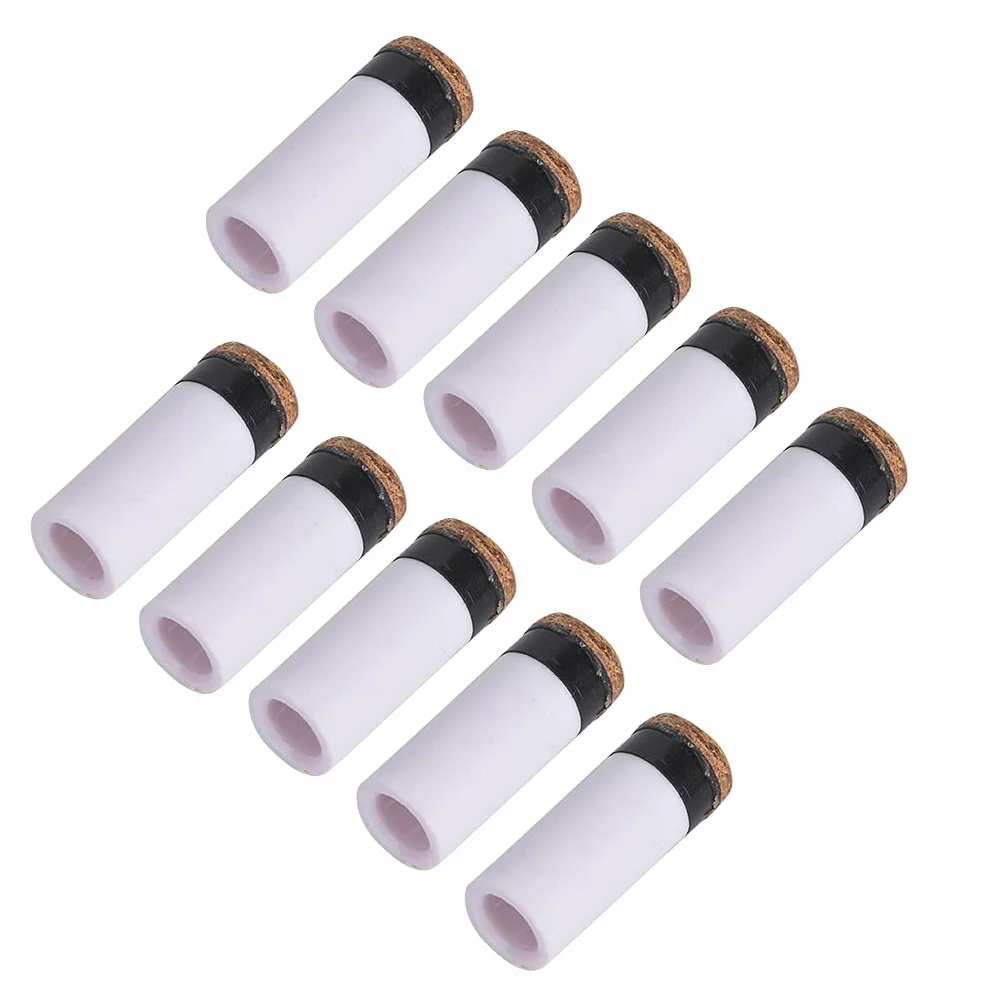 Alomejor 10 sztuk końcówek zamienne do kijków bilardowych Akcesoria naprawcze do tygrysa bilardowego (10 mm / 11 mm / 12 mm / 13 mm