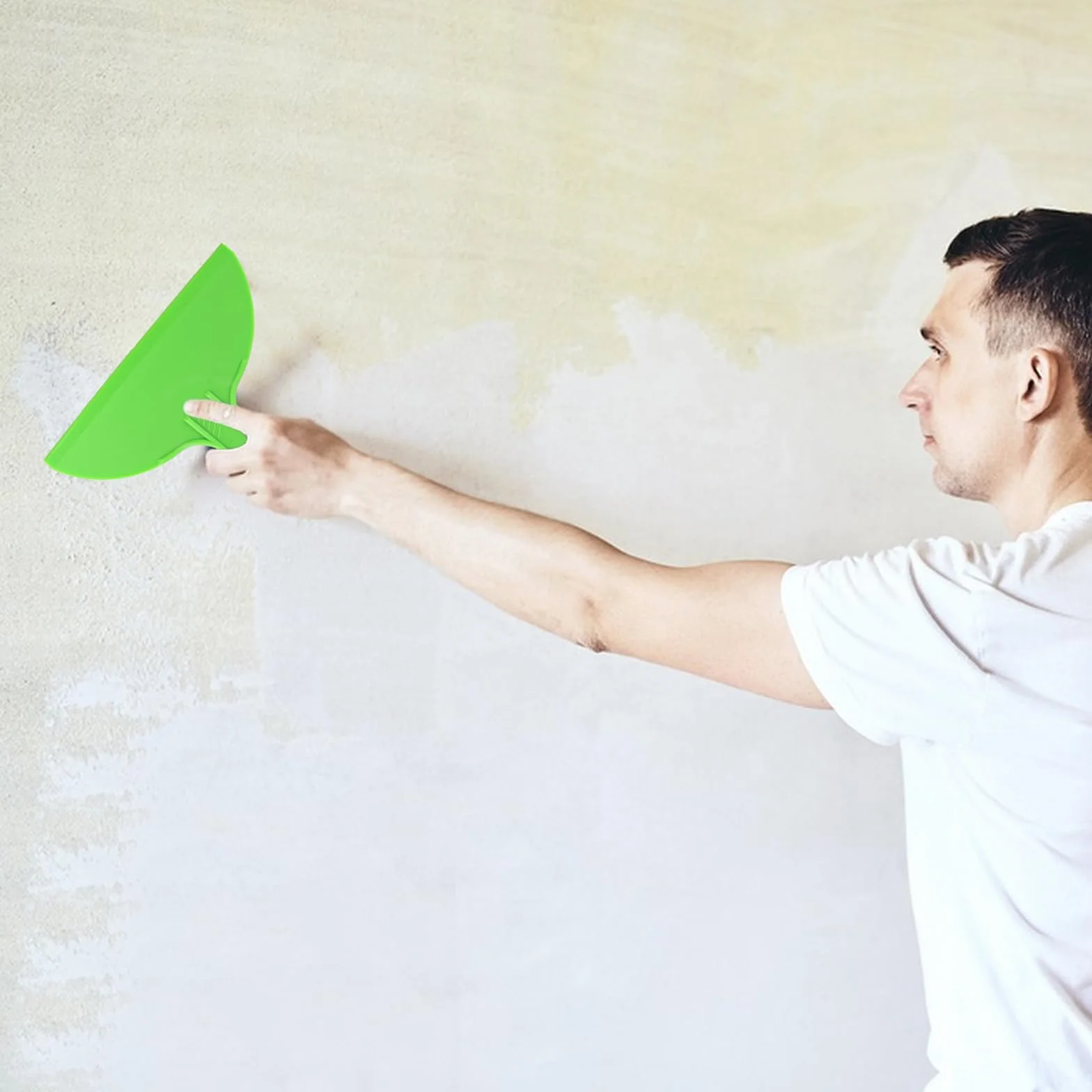 Zestaw narzędzi szpachlowych z tworzywa sztucznego 6 sztuk, szpachelka, skrobak, nóż do kitu, narzędzie do usuwania żywicy (zielone)