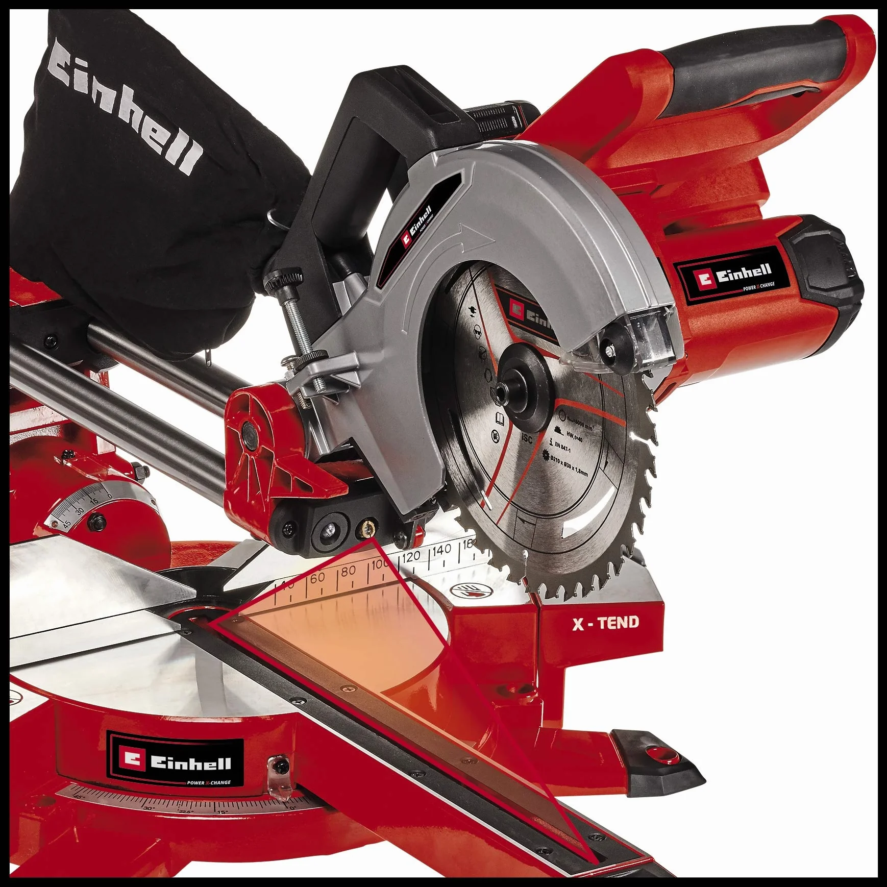 Einhell Te-Sm 36/210 Li Solo Piła, Czerwony/Czarny, 78,2 x 53 x 49 cm