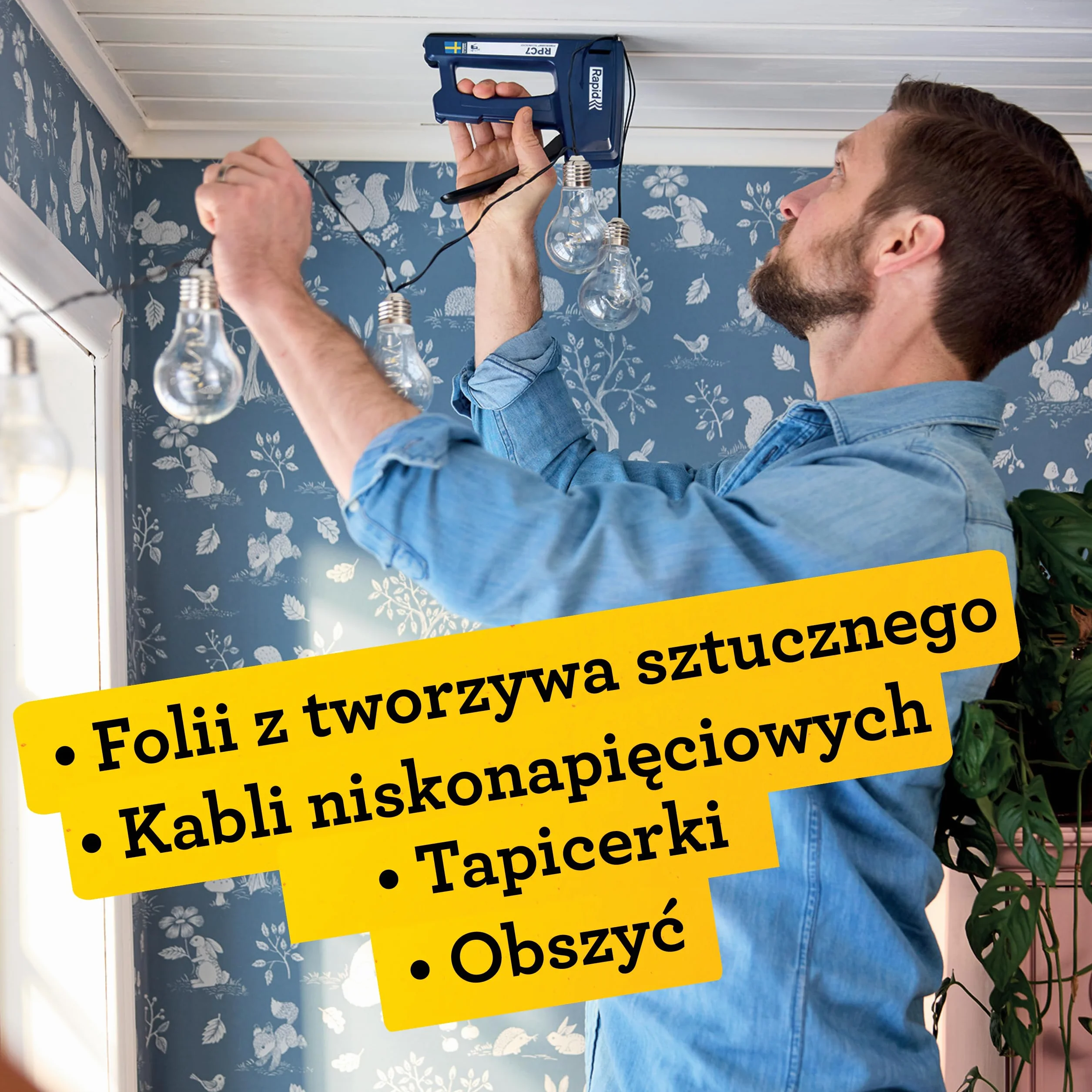 Rapid RPC7 Zszywacz 7 w 1 do Drewna i Tapicerki, 2990 sztuk