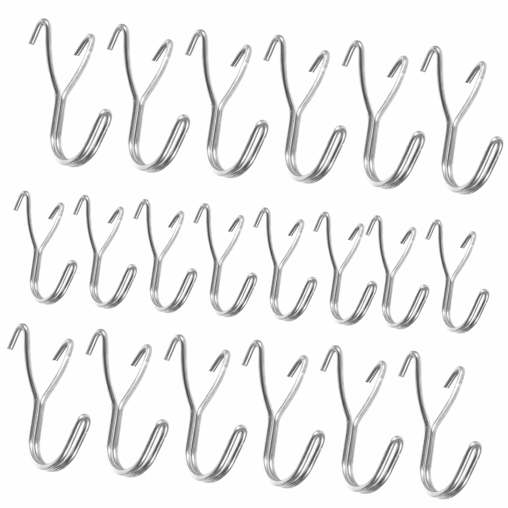 iplusmile 20 Szt Metalowych Haczyków Do Ścian Perforowanych 2,5 cm Otwór 304 Stal Nierdzewna Organizer