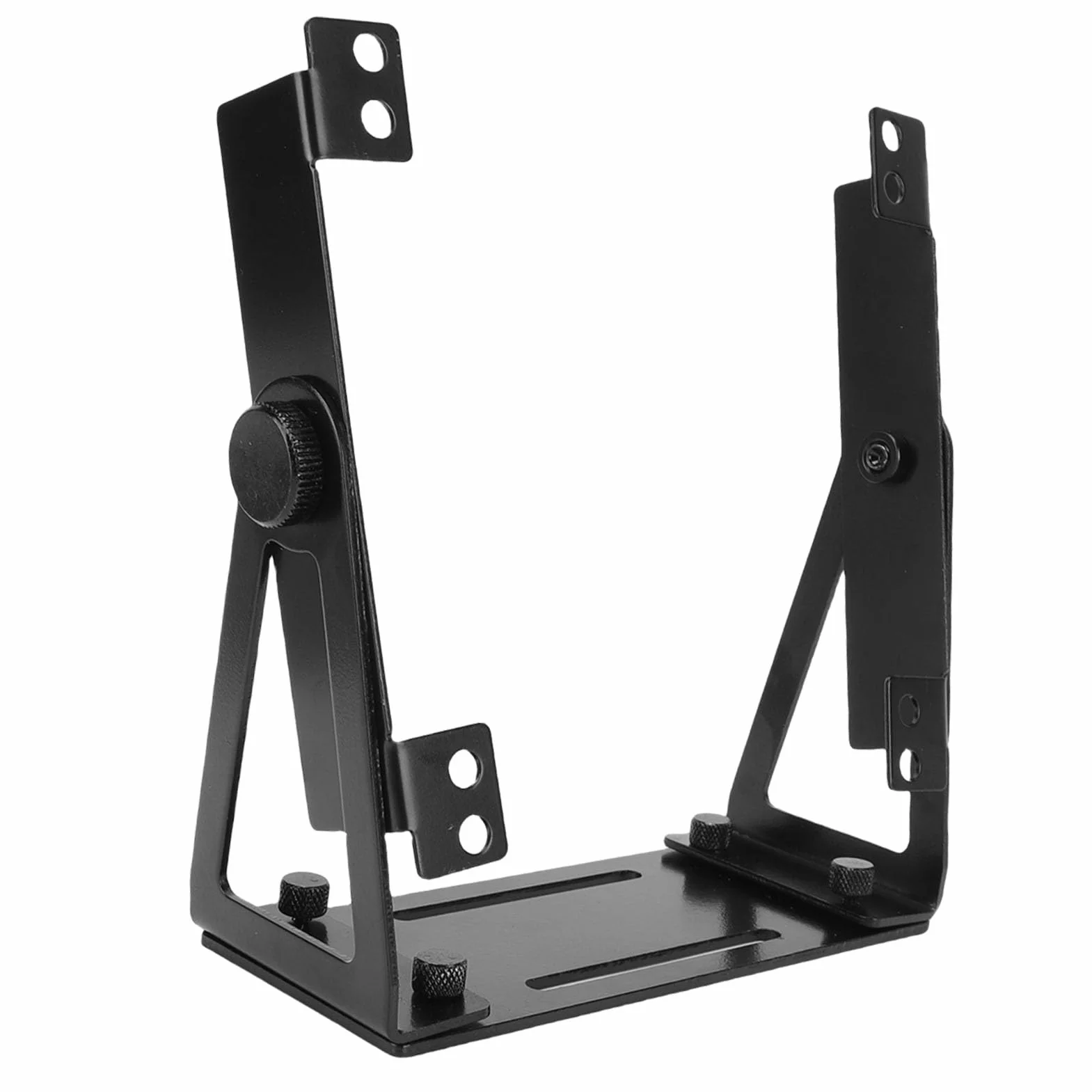 Uchwyt Wentylatora Komputera PC ze Stopu Aluminium 120 mm 140 mm Obrotowy Uniwersalny Wspornik DIY (BLACK)