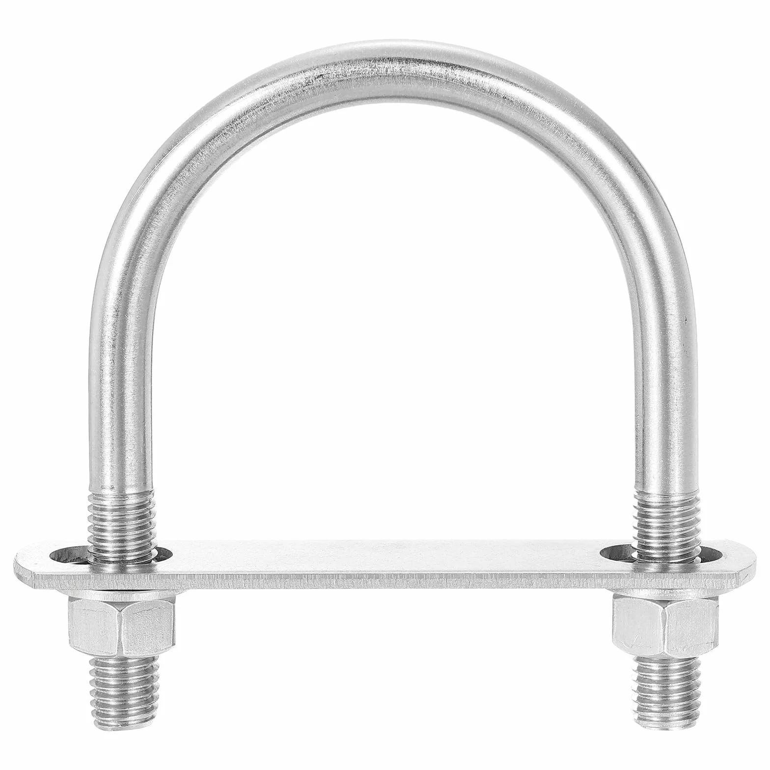 QUARKZMAN Okrągłe śruby w kształcie litery U, 8 zestawów 77 mm szerokość wewnętrzna 114 mm długość M12 stal nierdzewna 304