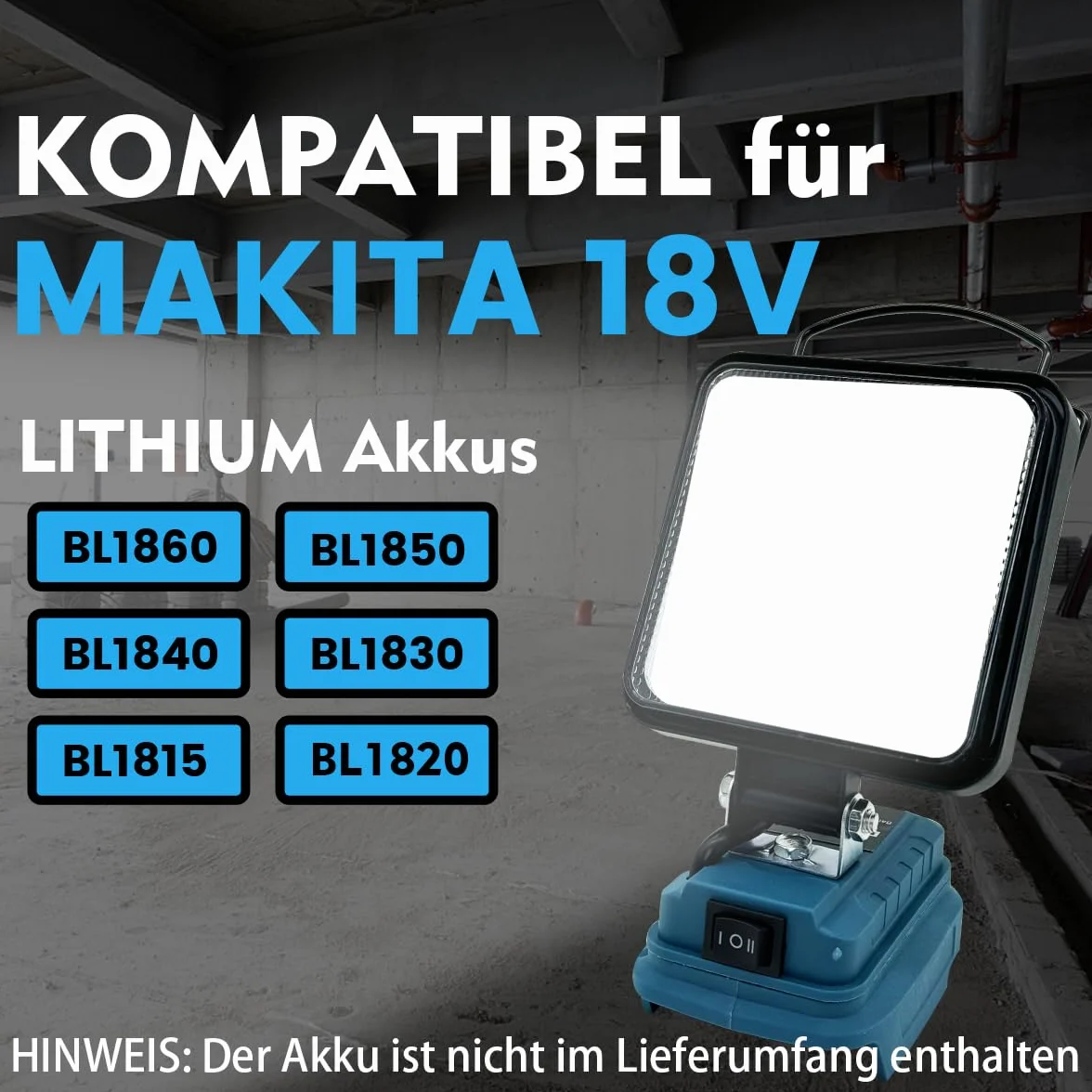 Makita Lampa akumulatorowa LED 18V 48W 4800 lm robocza z 2 USB