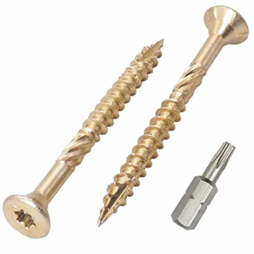 SKIR'CO uniwersalne śruby do drewna ocynkowanego 4,5 x 60 mm łeb stożkowy Torx typ 17 (50 szt.)