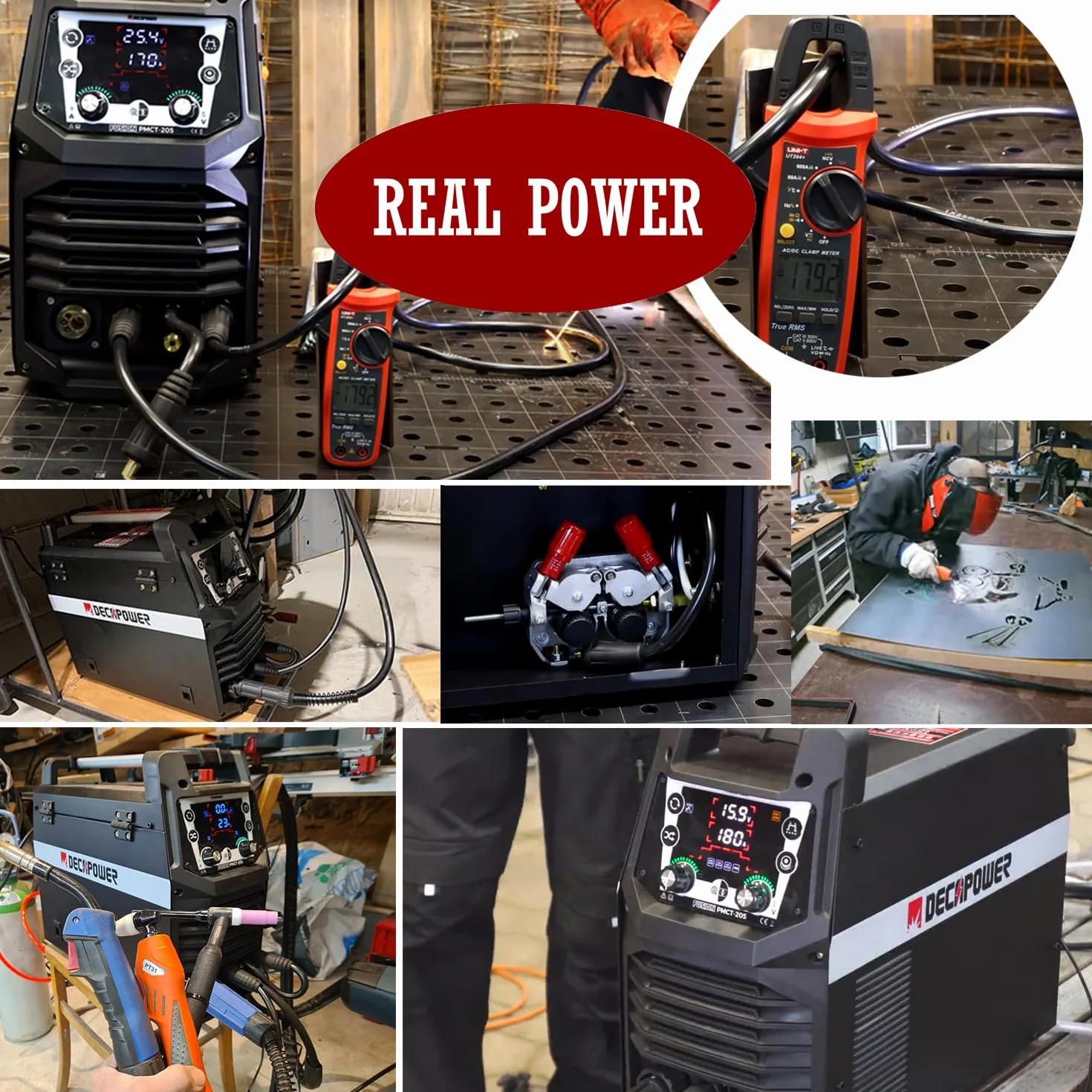 Decapower Multi Procede 200A 6 w 1 Spawarka MIG MAG Pulse MMA HF TIG Przecinarka plazmowa