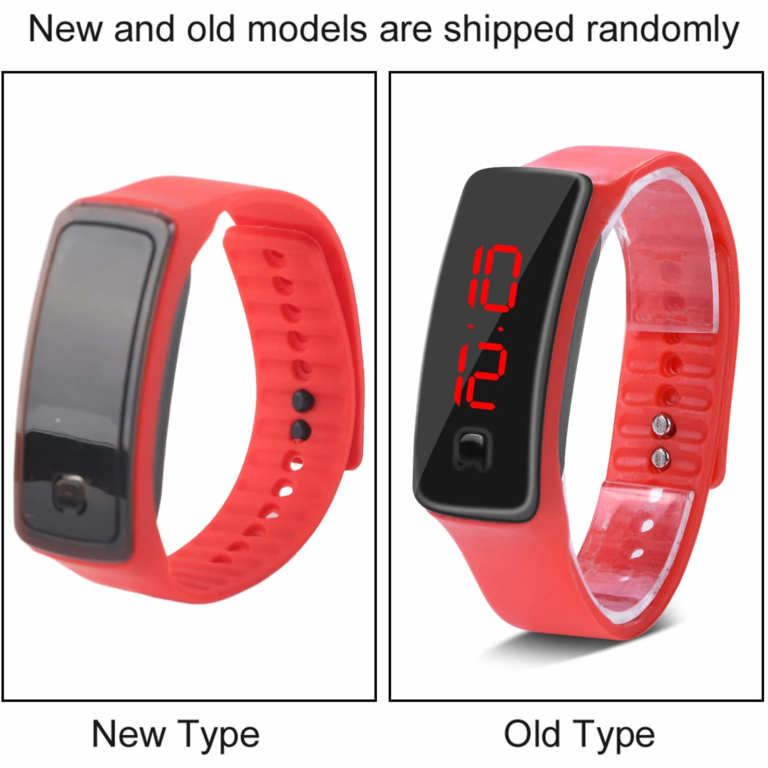Ejoyous Inteligentny zegarek, elektroniczny wyświetlacz LED, sportowy zegarek cyfrowy z silikonowym paskiem, dla mężczyzn i kobiet, smartwatch z 12-godzinną tarczą do biegania na zewnątrz i wewnątrz