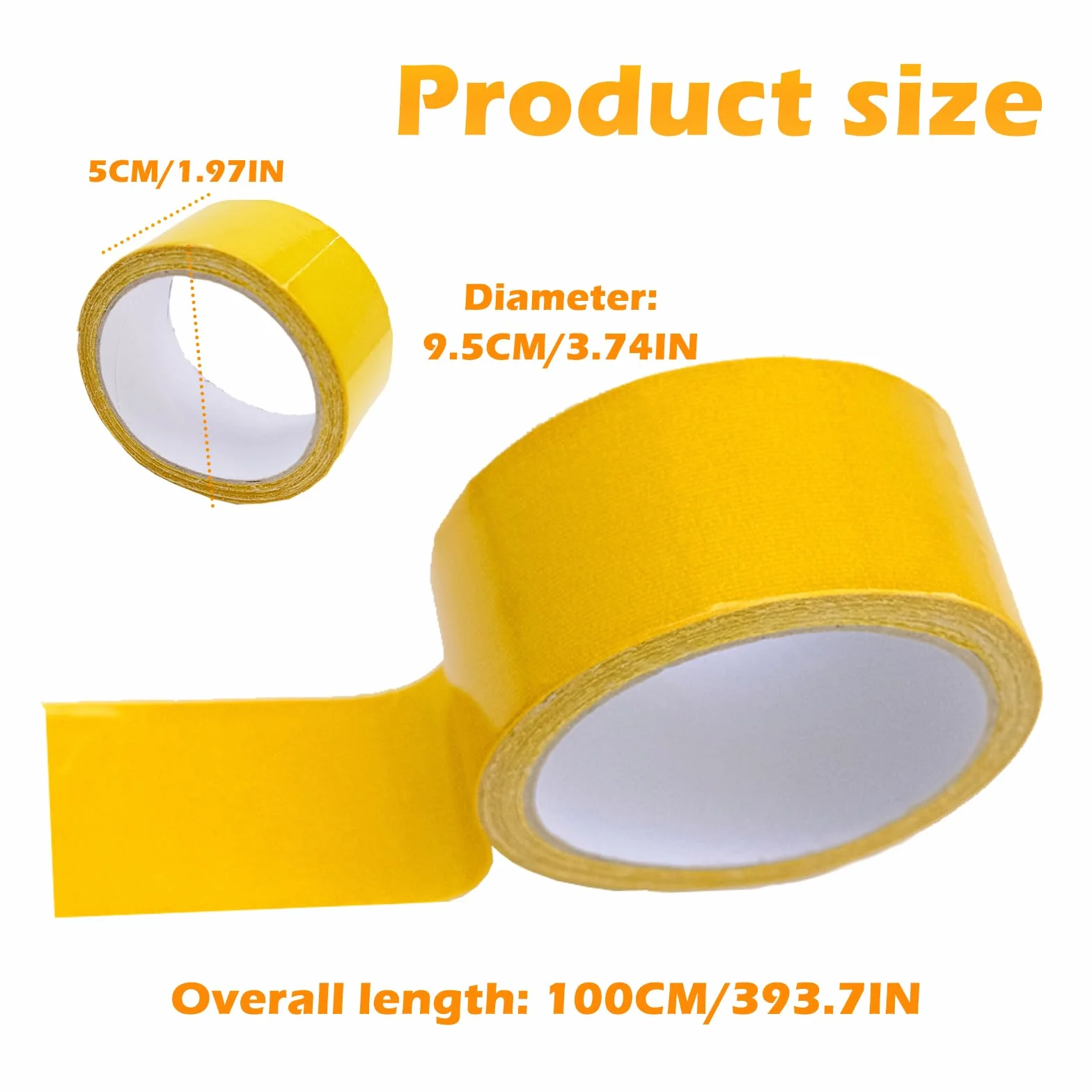 Dwustronna taśma klejąca do dywanów 10 m x 50 mm 4 sztuki